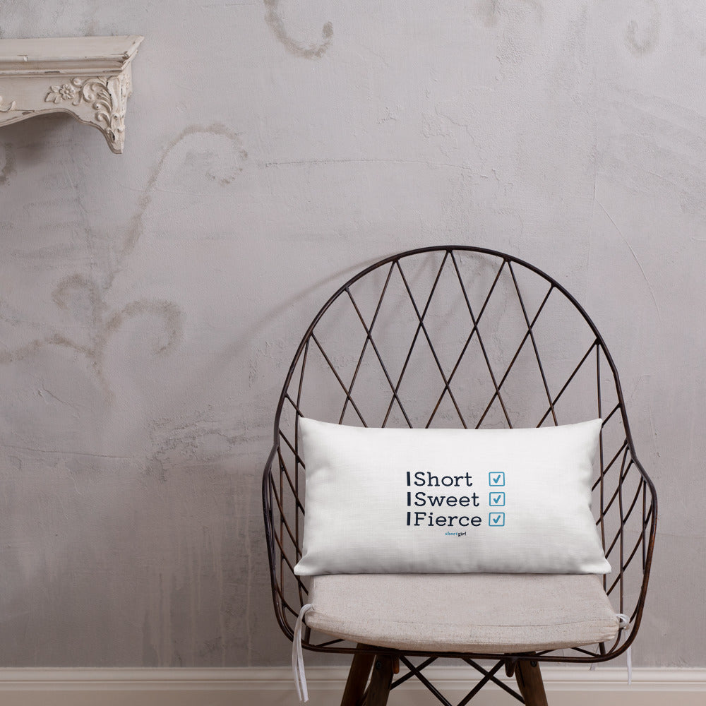Premium Pillow - Short, Sweet, Fierce