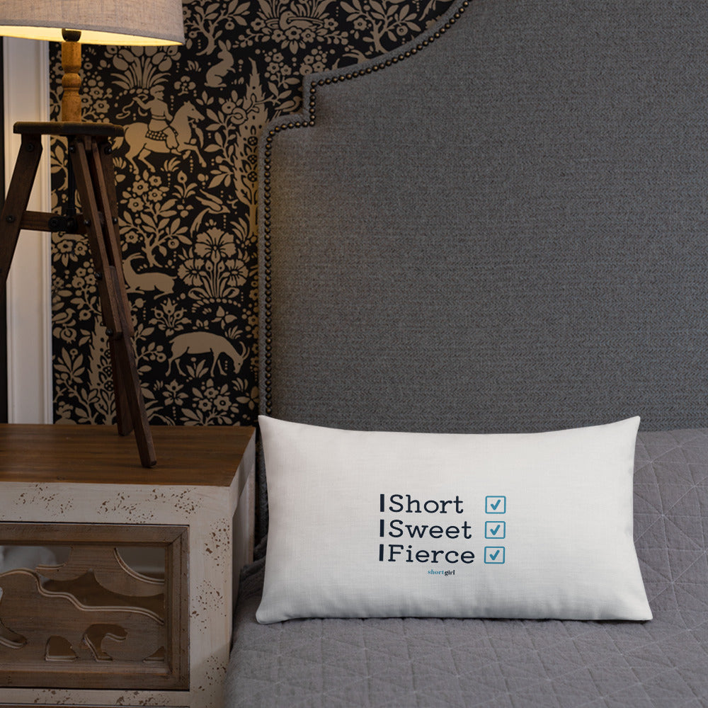 Premium Pillow - Short, Sweet, Fierce