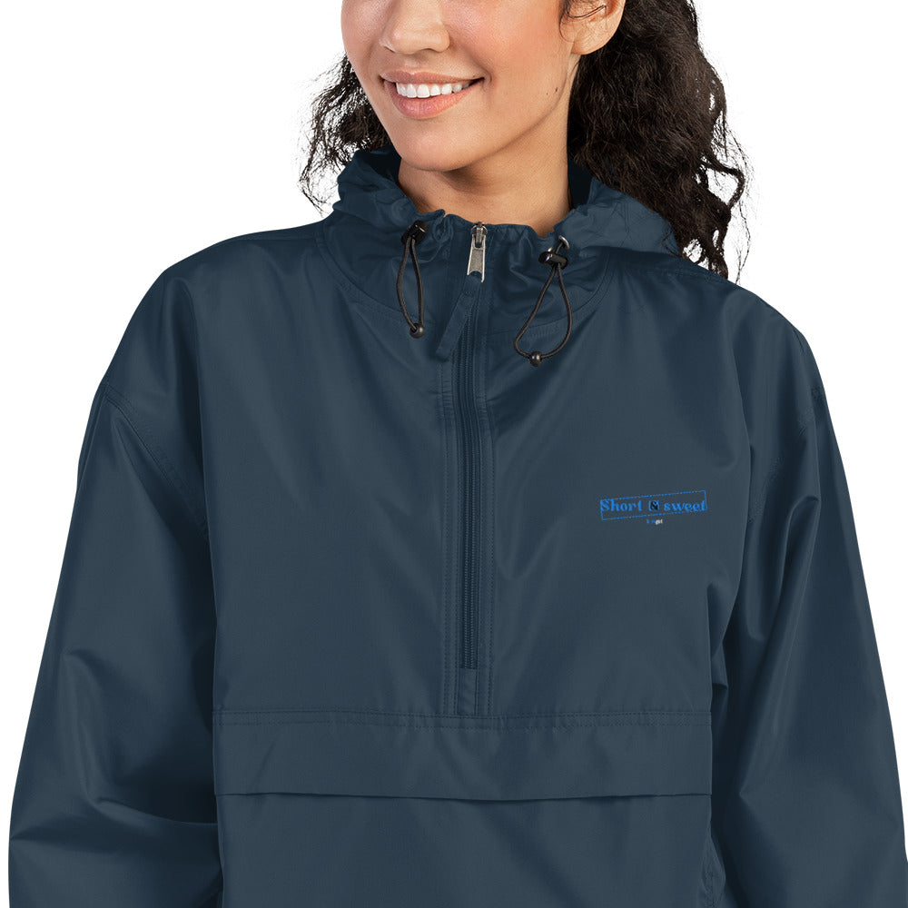 Embroidered Champion Packable Jacket - Short & sweet