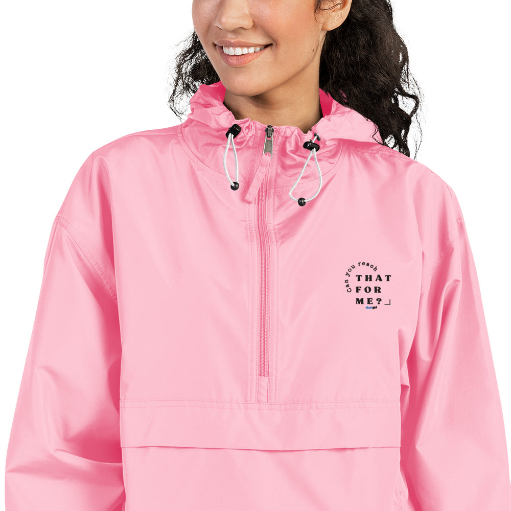 Embroidered Champion Packable Jacket - Can you reach that for me?