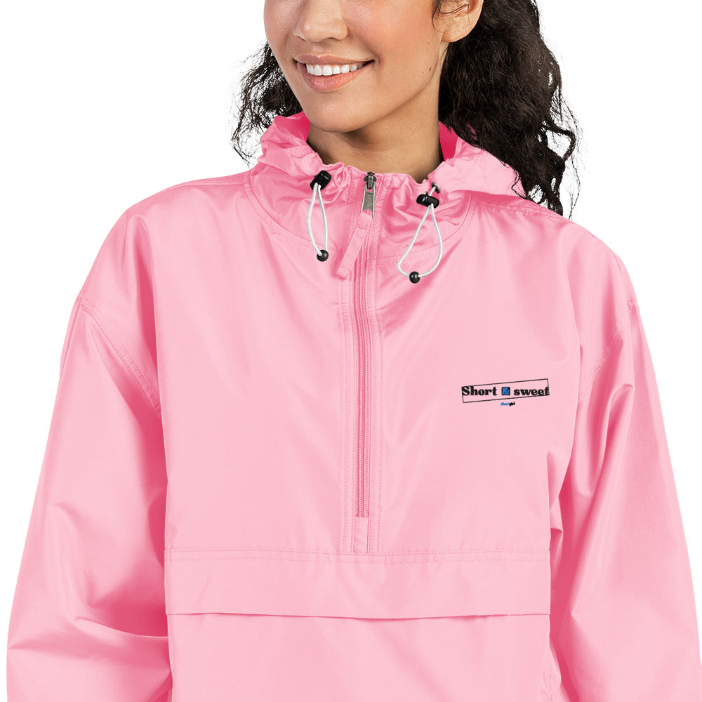 Embroidered Champion Packable Jacket - Short & sweet