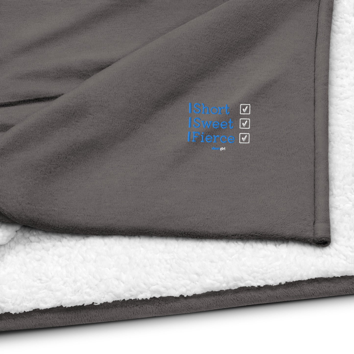 Premium sherpa blanket - Short, Sweet, Fierce