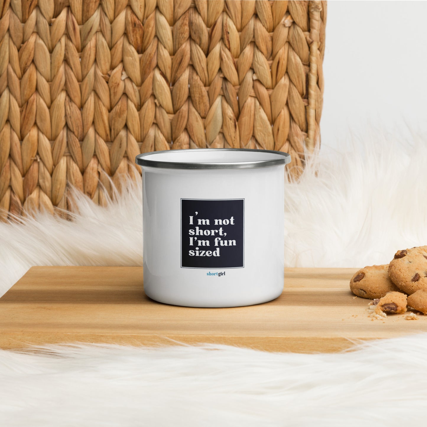 Enamel Mug - I'm not short, I'm fun sized
