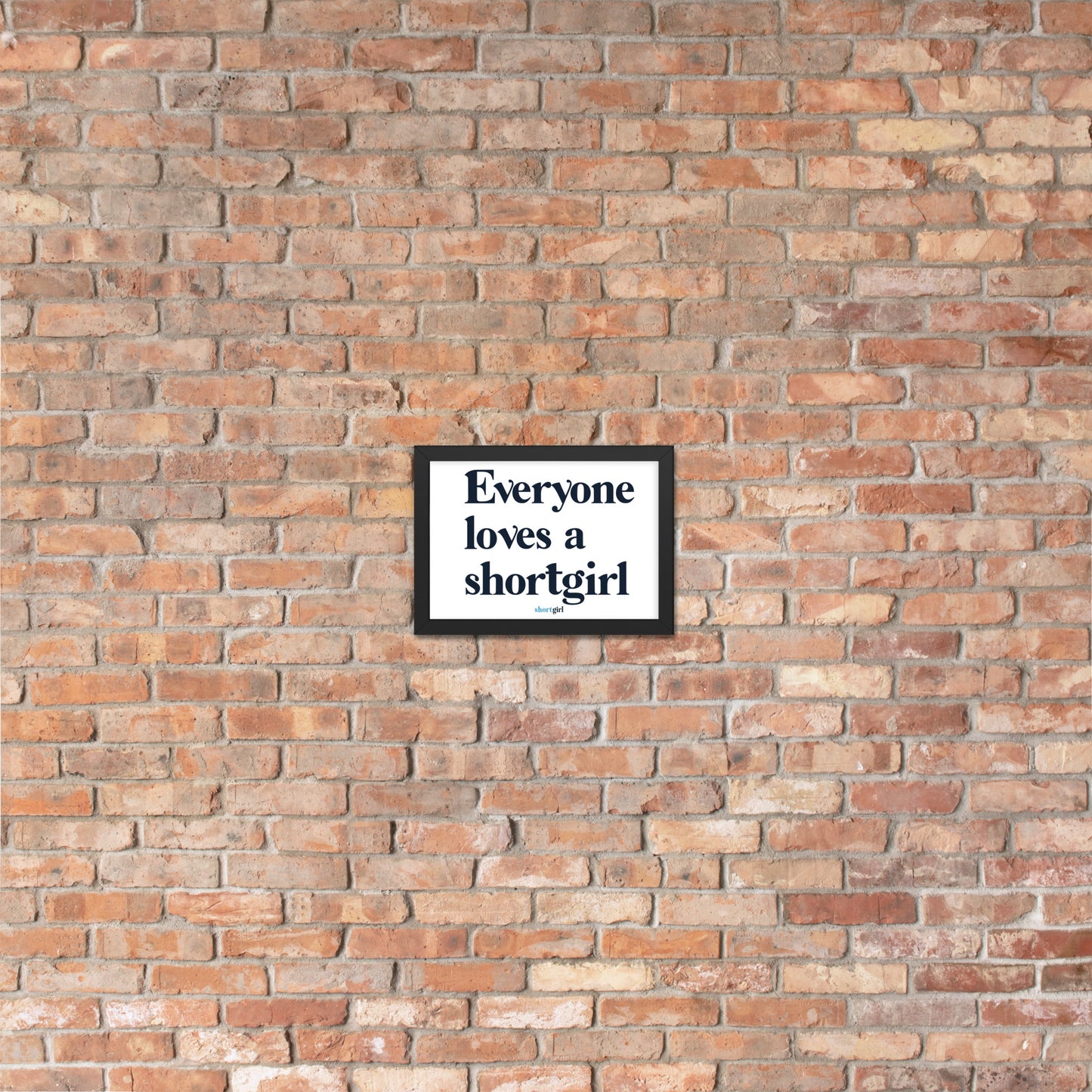 Framed matte paper poster - Everyone loves a shortgirl