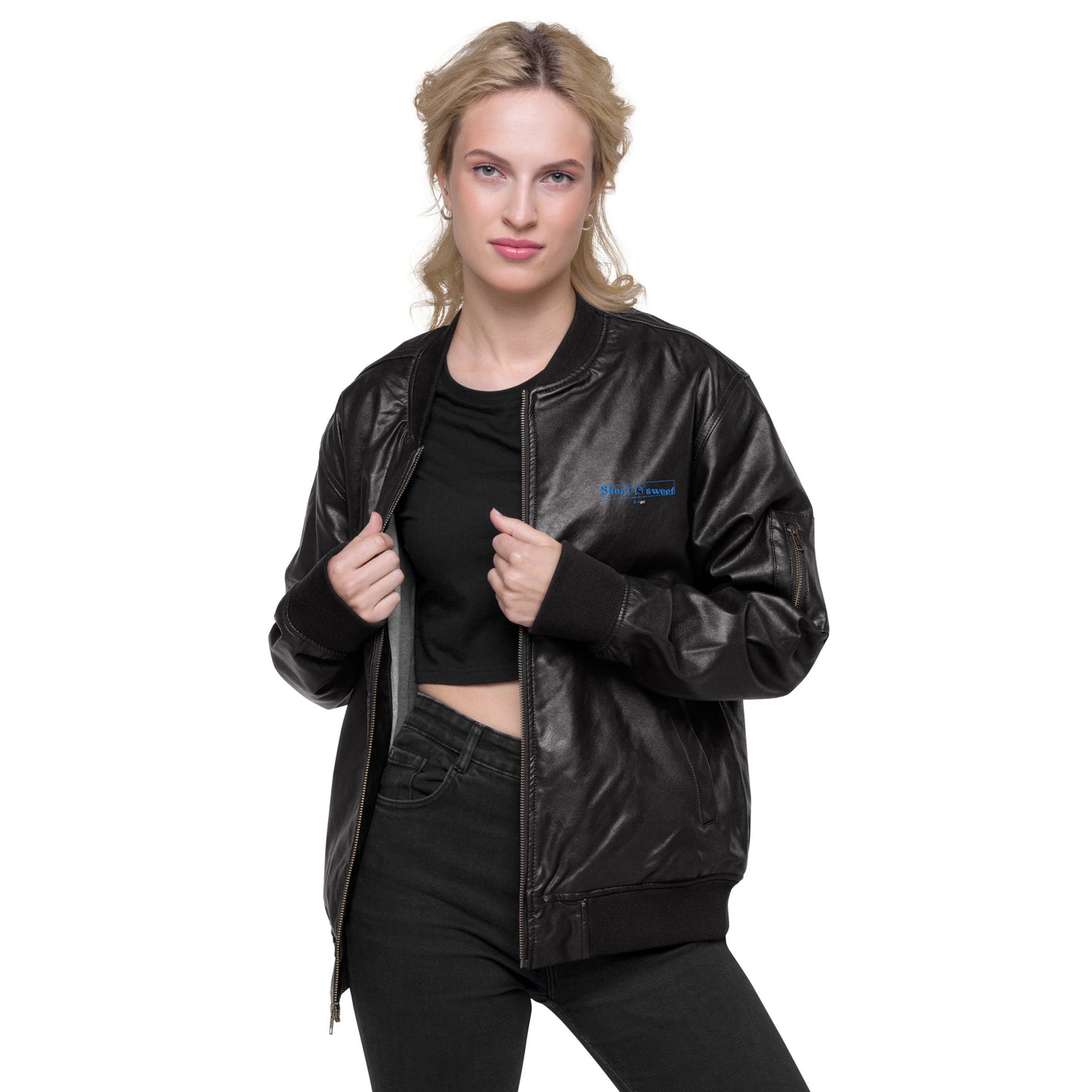 Leather Bomber Jacket - Short & sweet