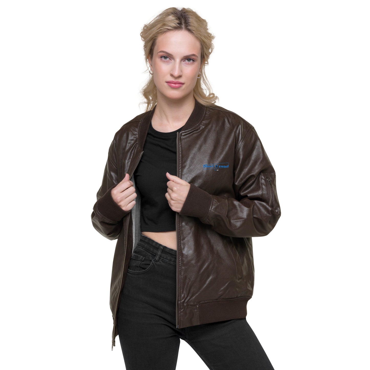 Leather Bomber Jacket - Short & sweet
