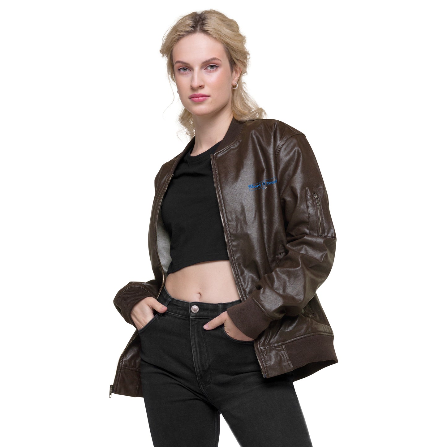 Leather Bomber Jacket - Short & sweet