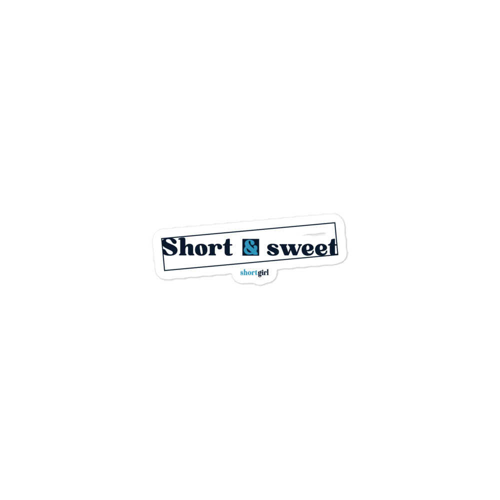 Bubble-free stickers - Short & sweet
