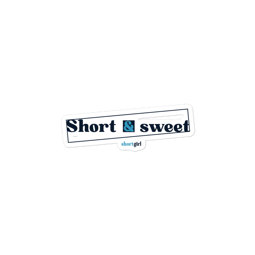 Bubble-free stickers - Short & sweet
