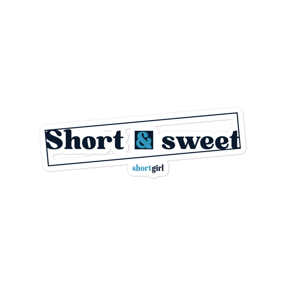 Bubble-free stickers - Short & sweet