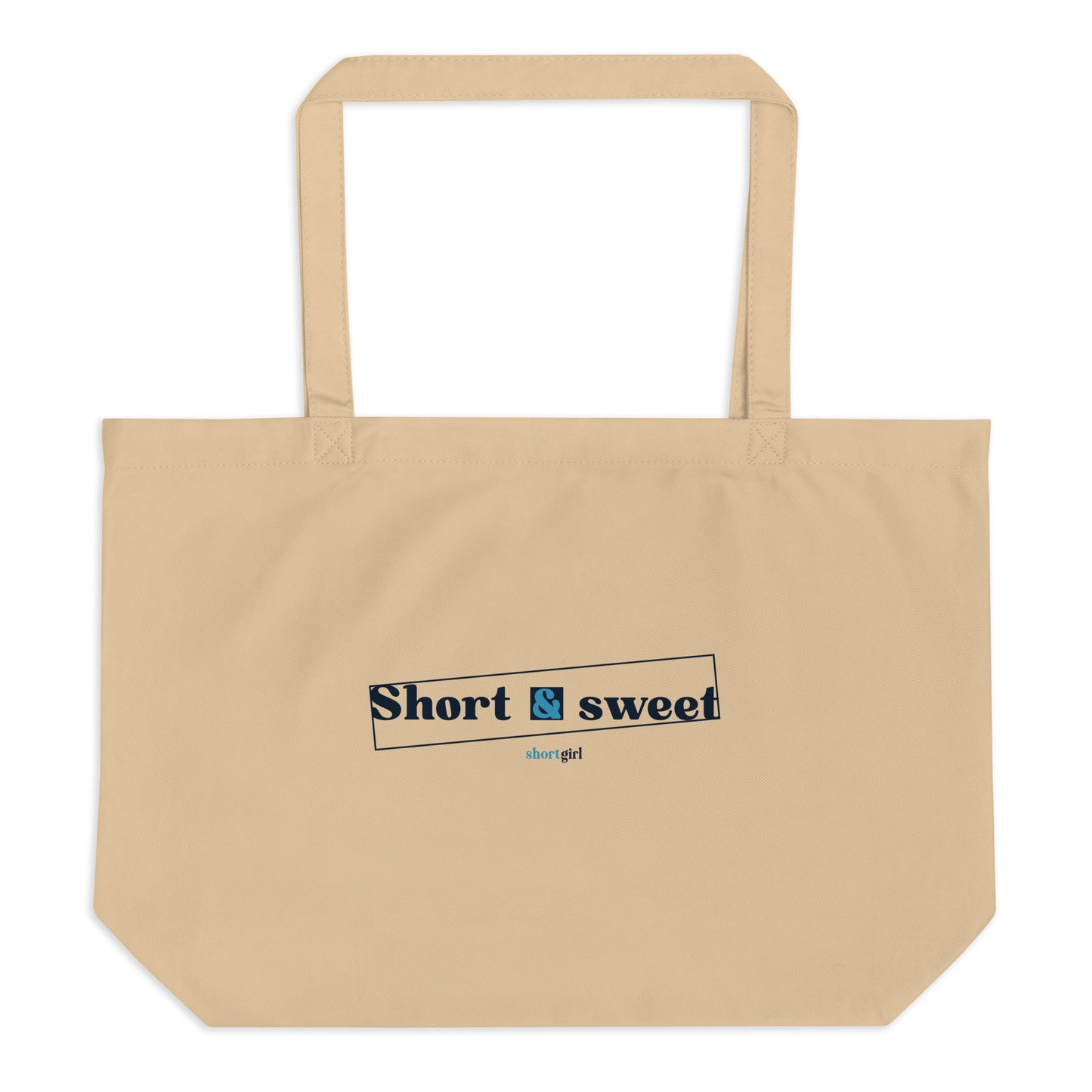 Large organic tote bag - Short & sweet