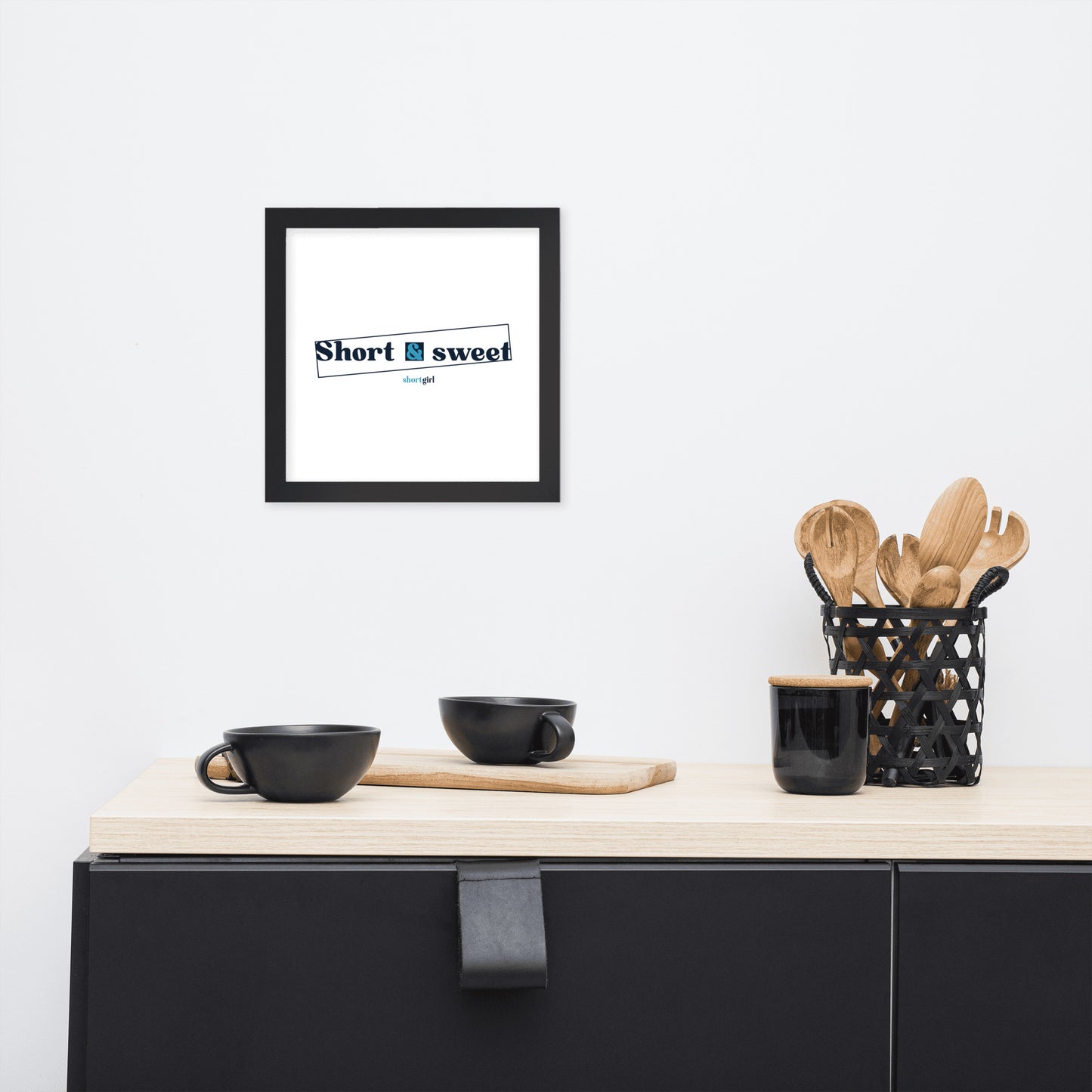 Framed photo paper poster - Short & sweet