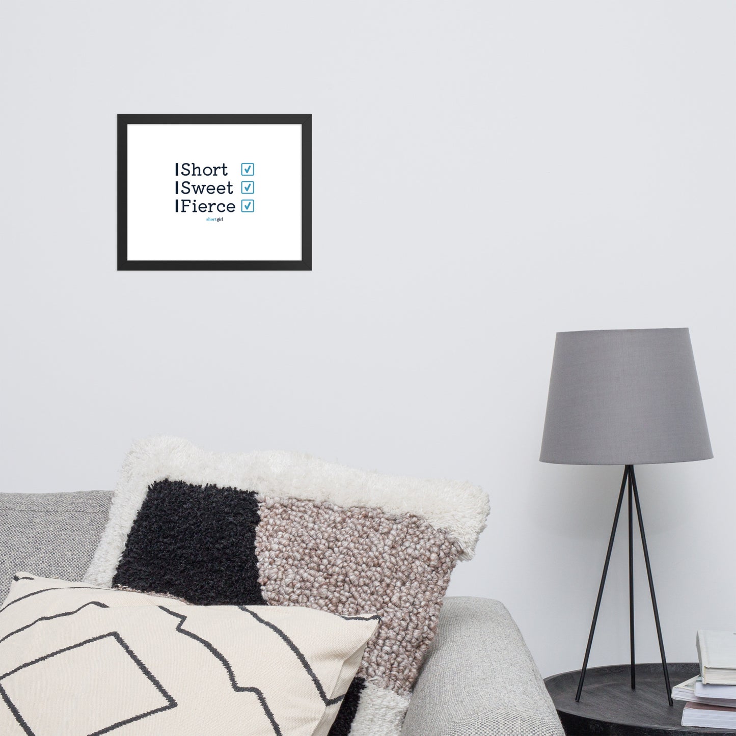 Framed photo paper poster - Short, Sweet, Fierce