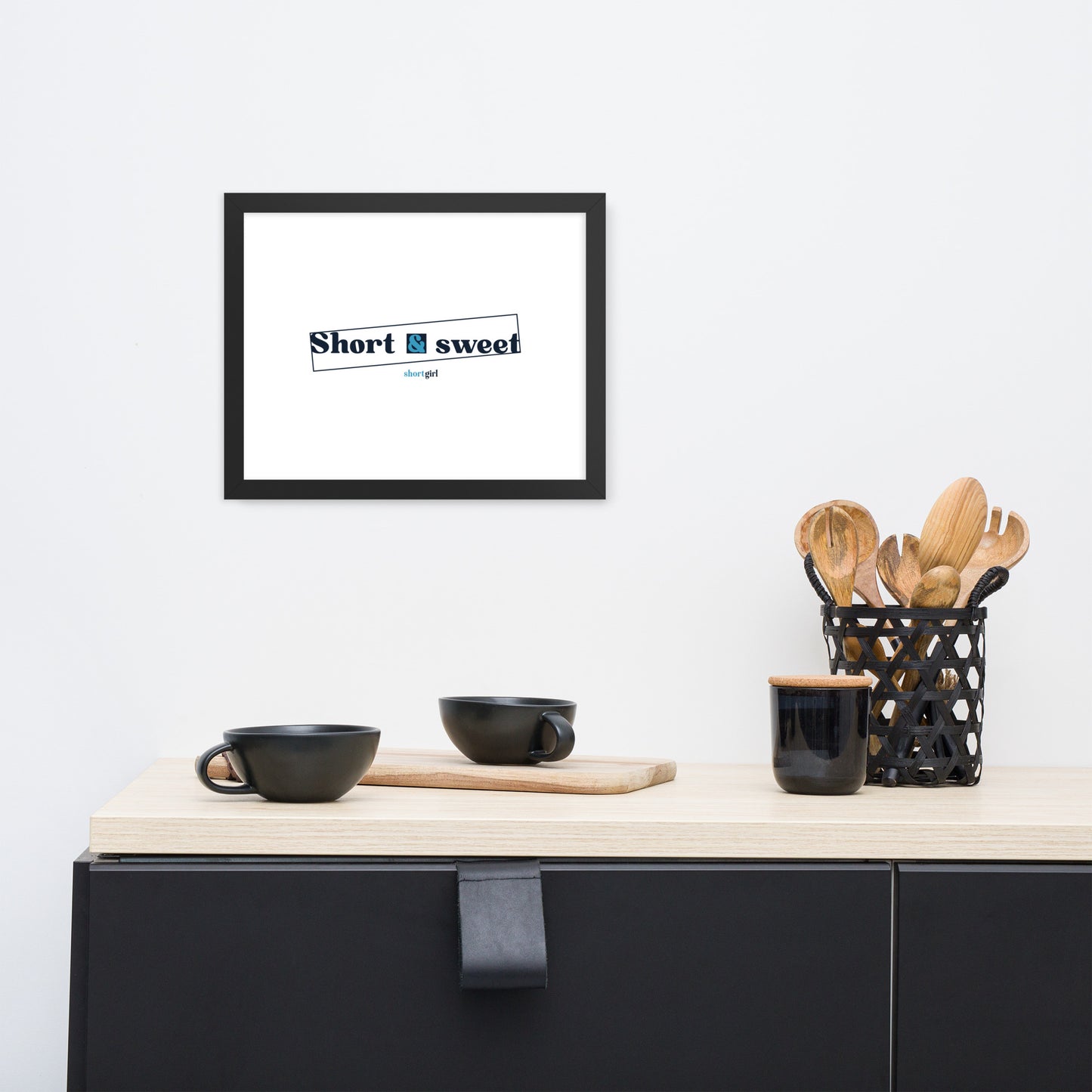 Framed photo paper poster - Short & sweet