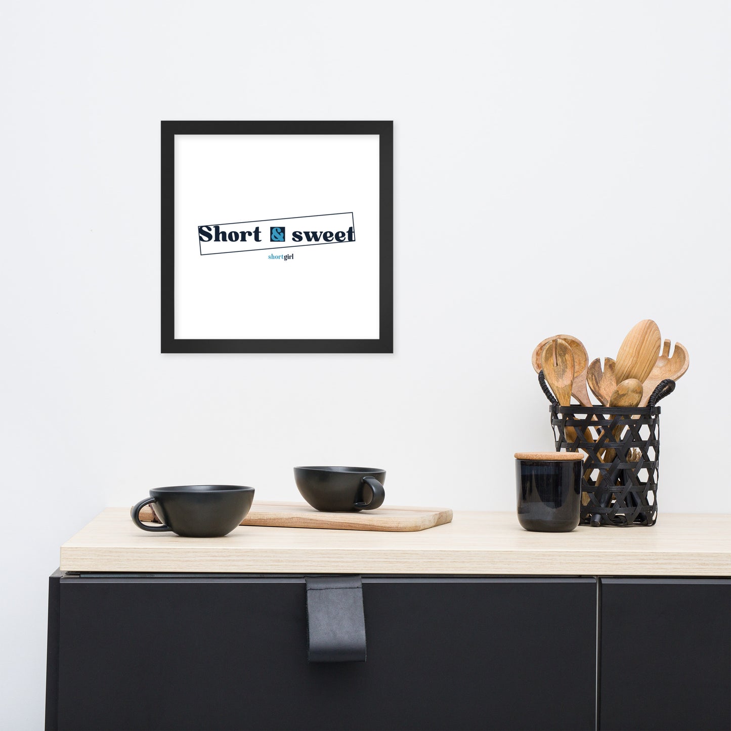 Framed photo paper poster - Short & sweet