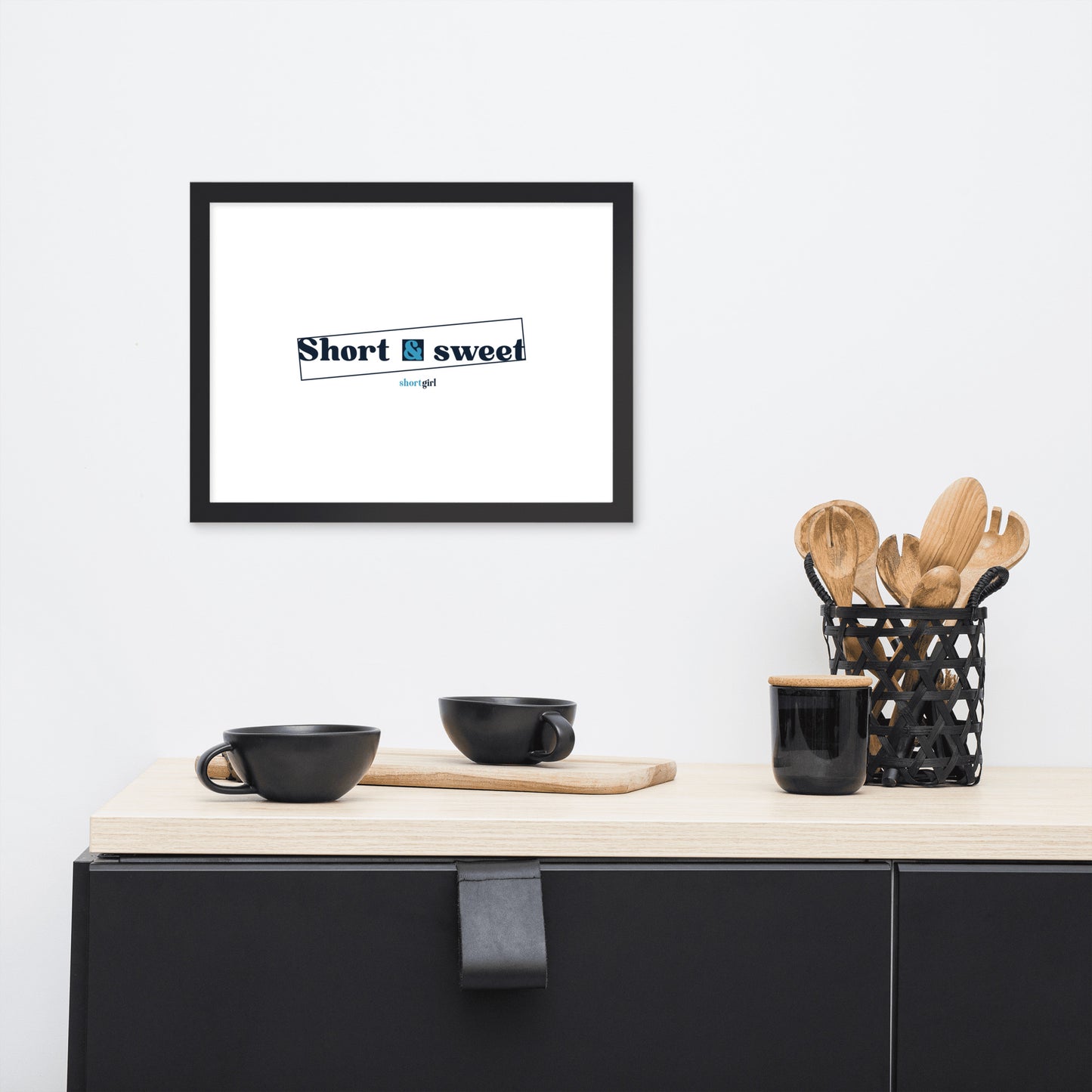 Framed photo paper poster - Short & sweet