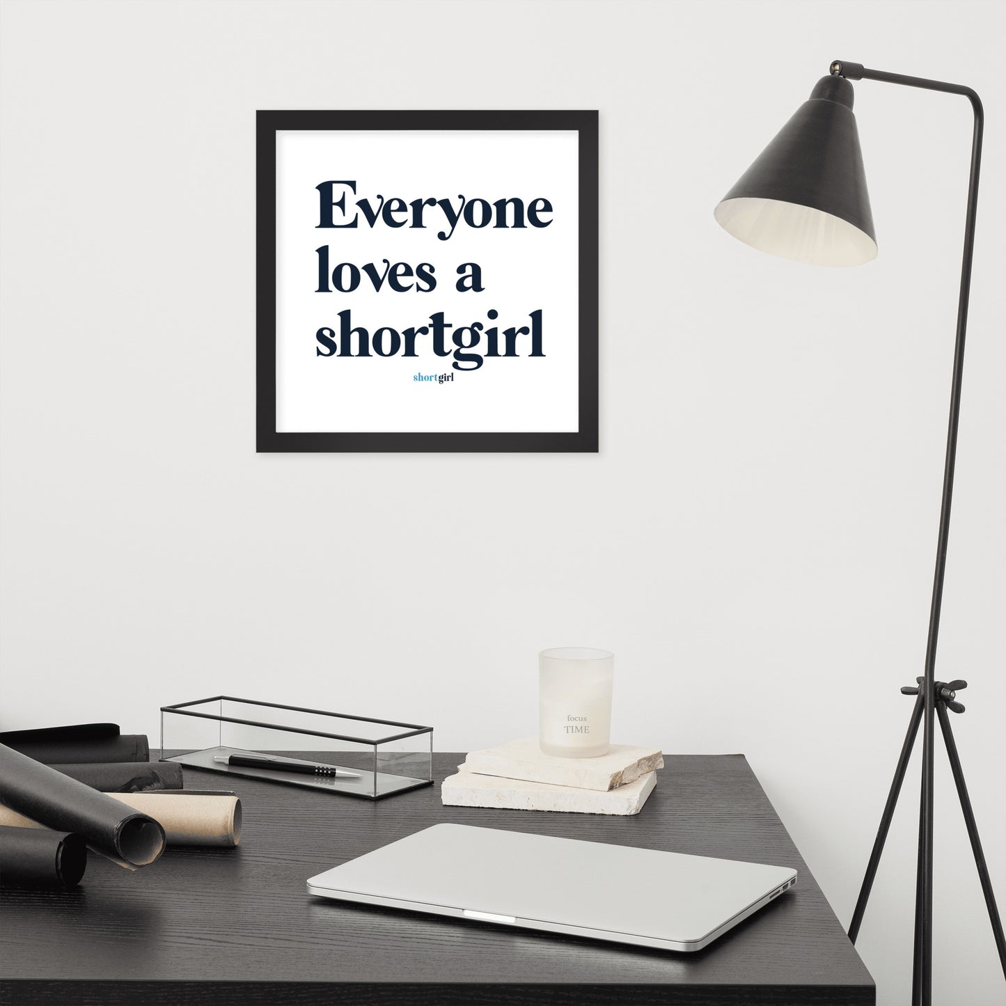 Framed photo paper poster - Everyone loves a shortgirl