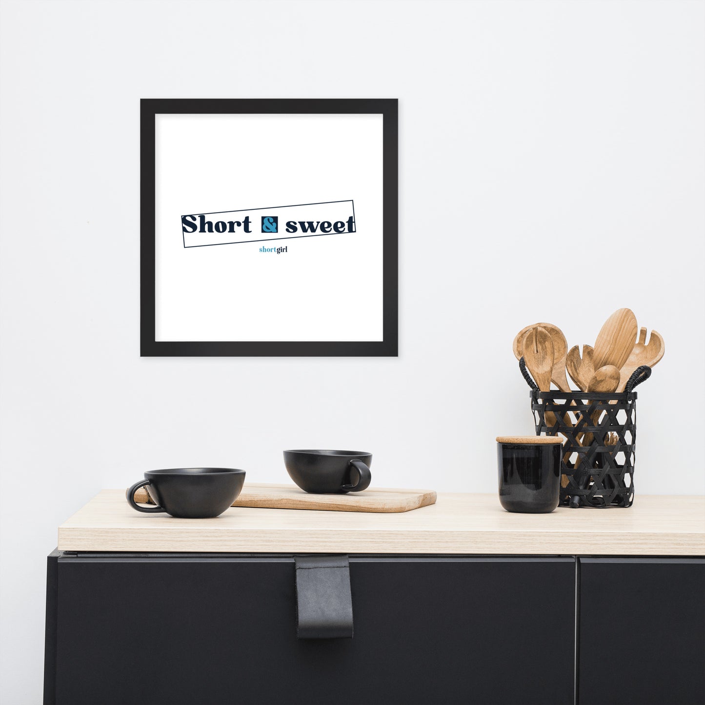 Framed photo paper poster - Short & sweet
