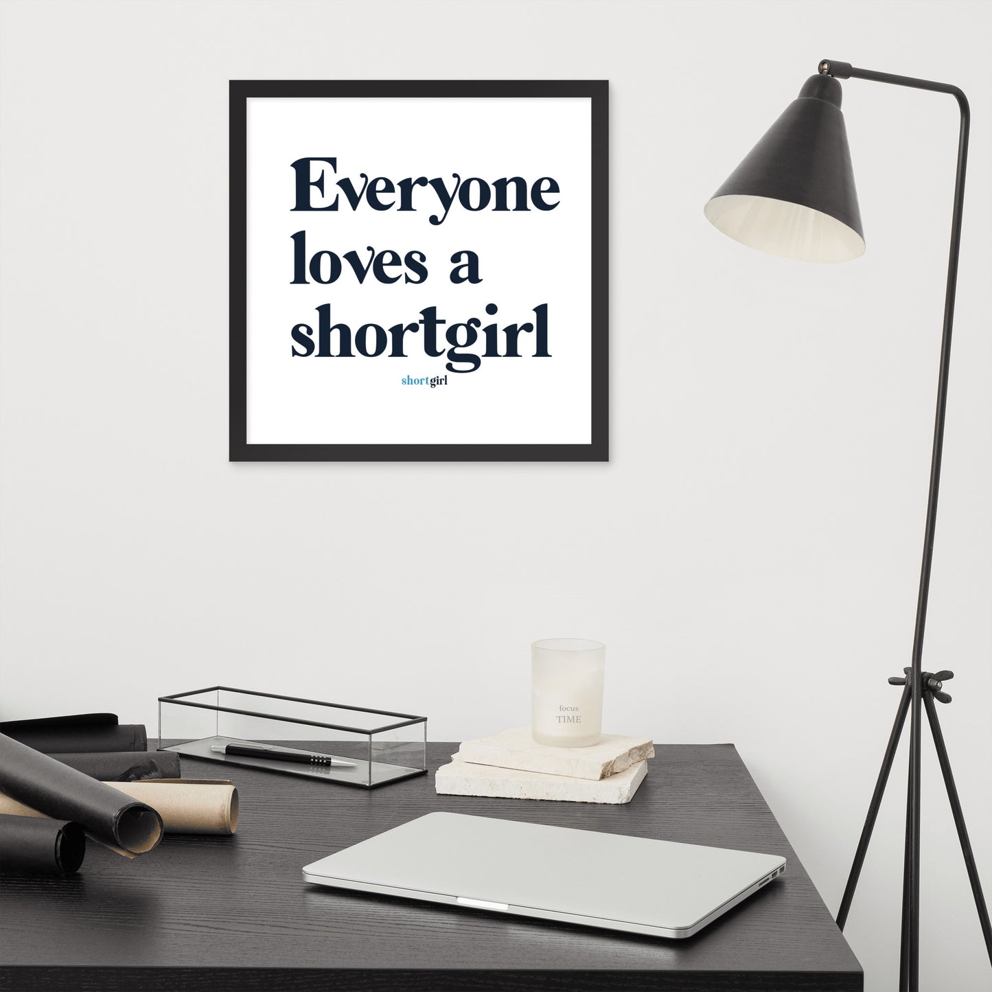 Framed photo paper poster - Everyone loves a shortgirl