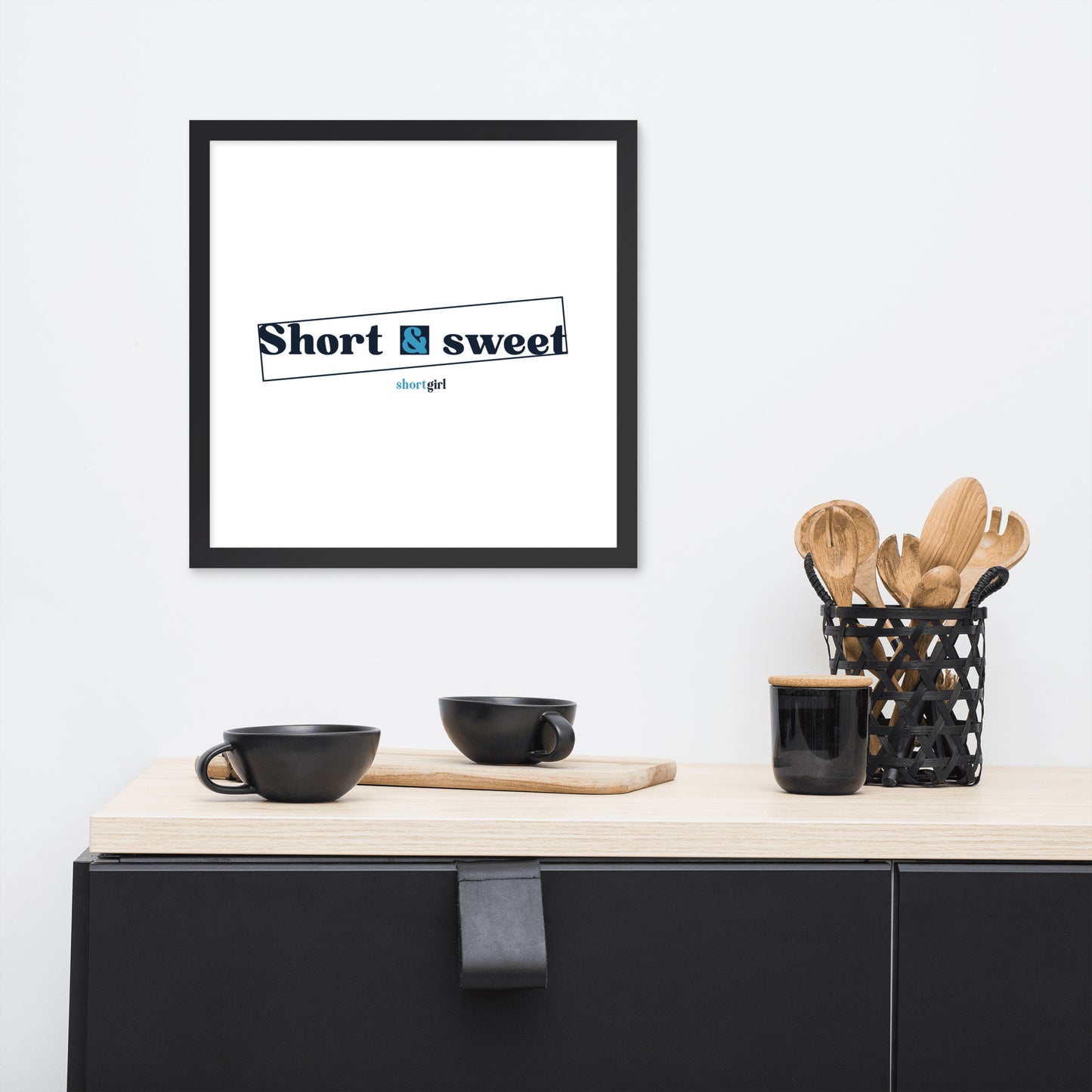 Framed photo paper poster - Short & sweet