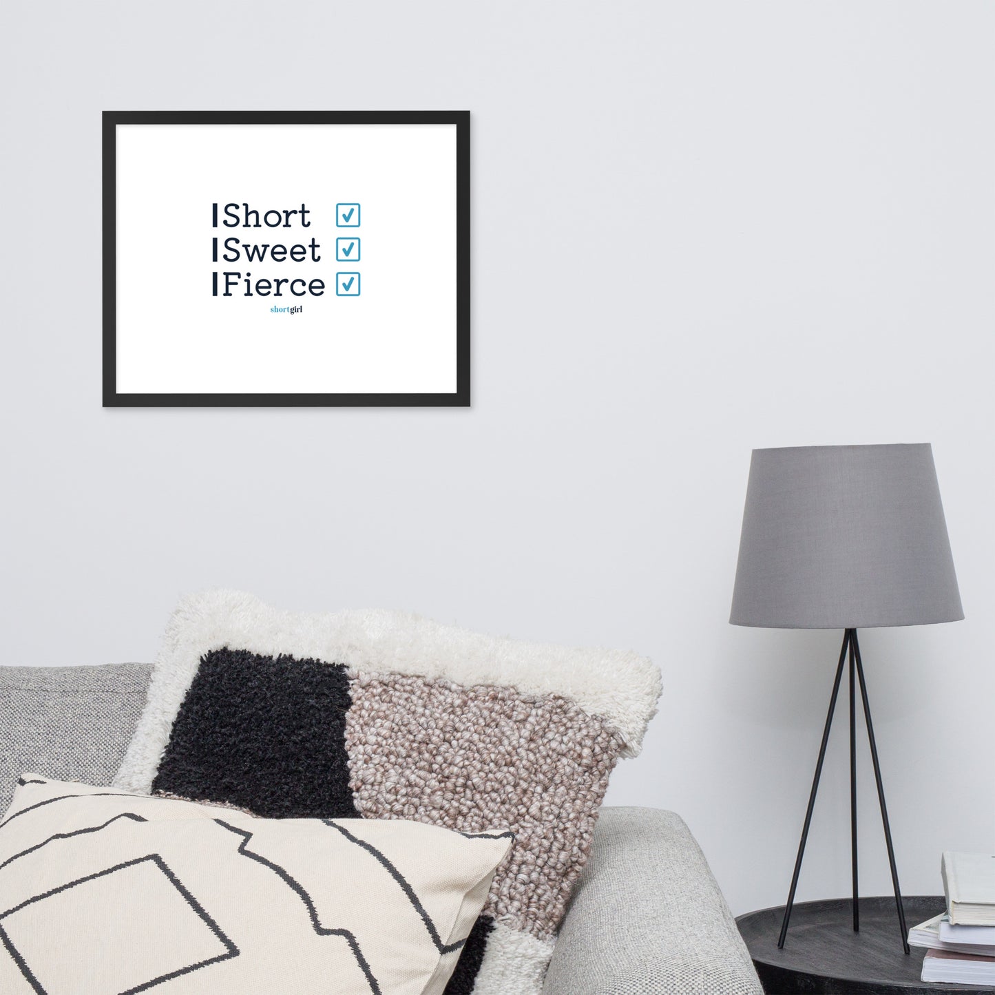 Framed photo paper poster - Short, Sweet, Fierce