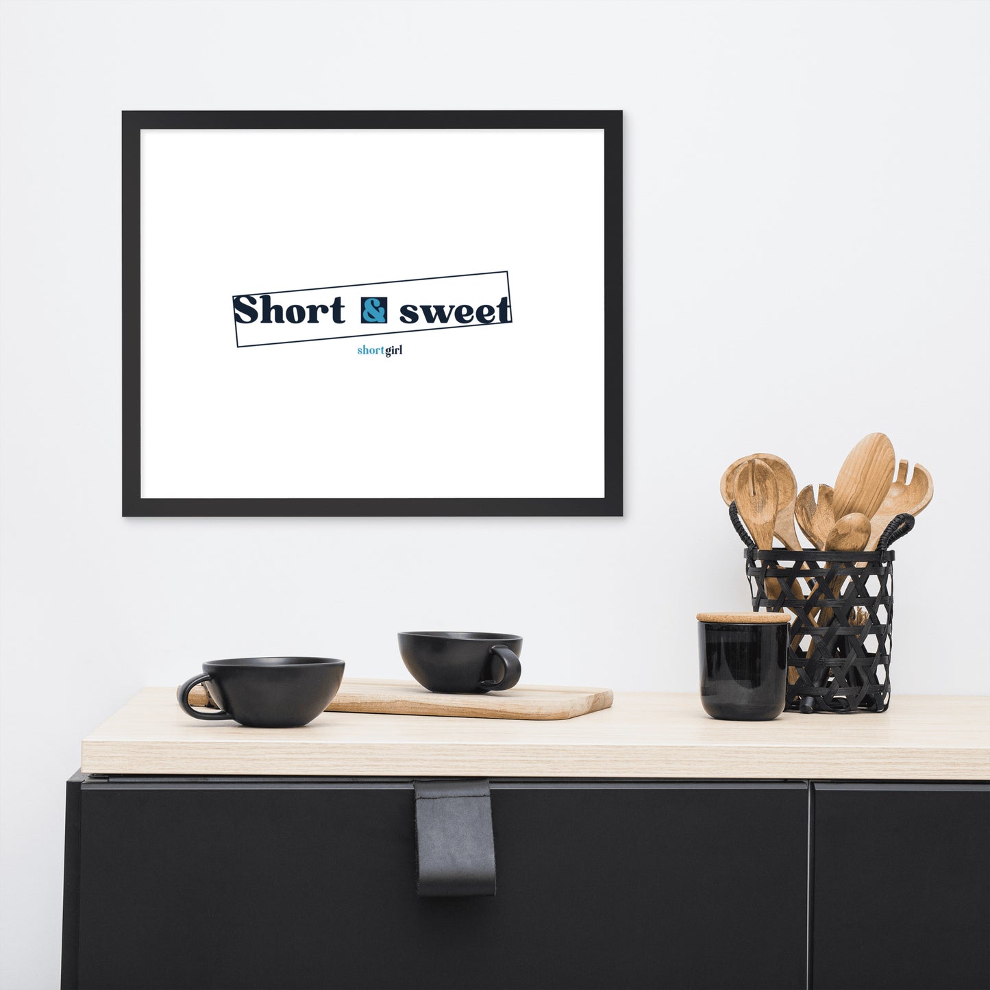 Framed photo paper poster - Short & sweet