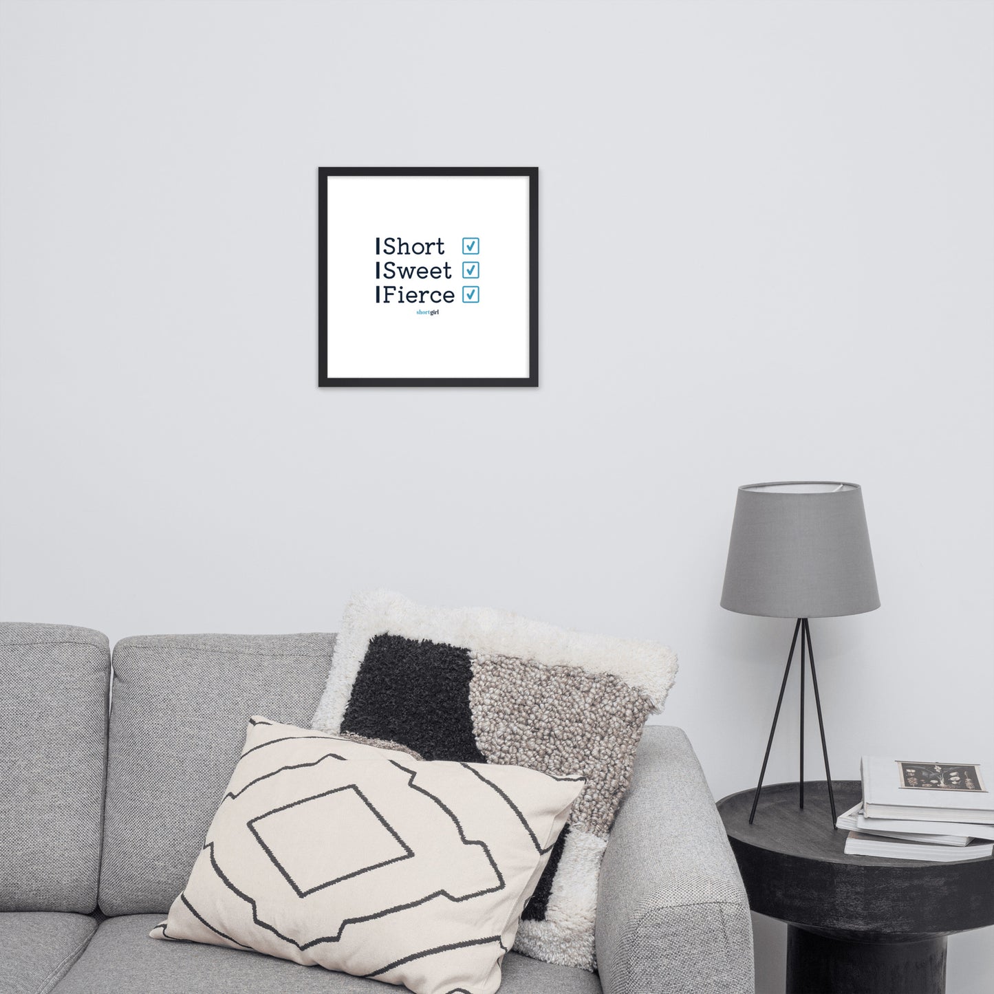 Framed photo paper poster - Short, Sweet, Fierce