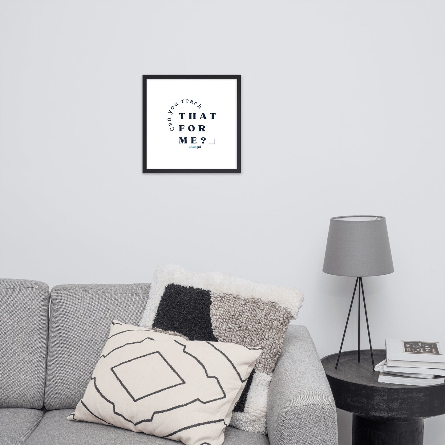 Framed photo paper poster - Can you reach that for me?