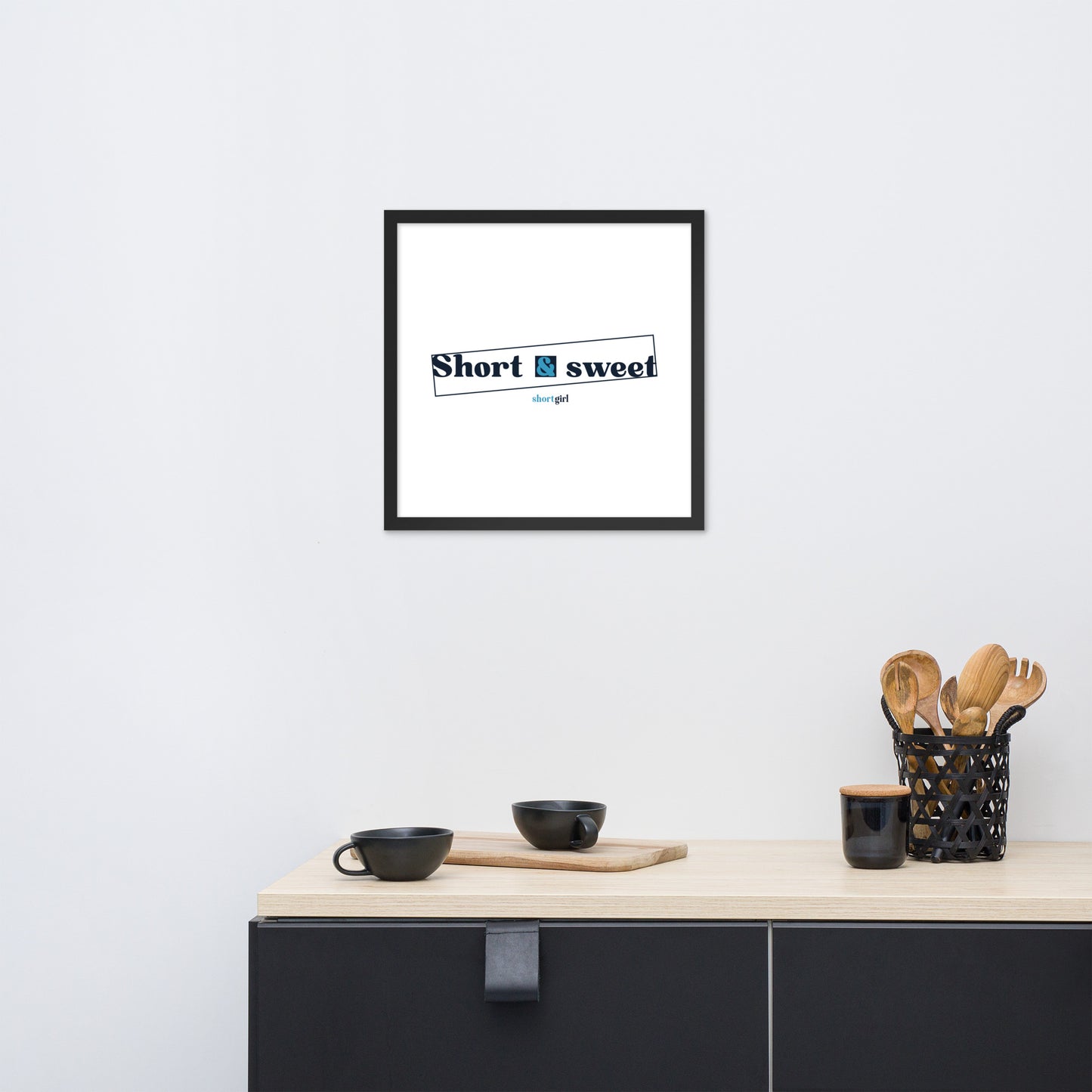 Framed photo paper poster - Short & sweet