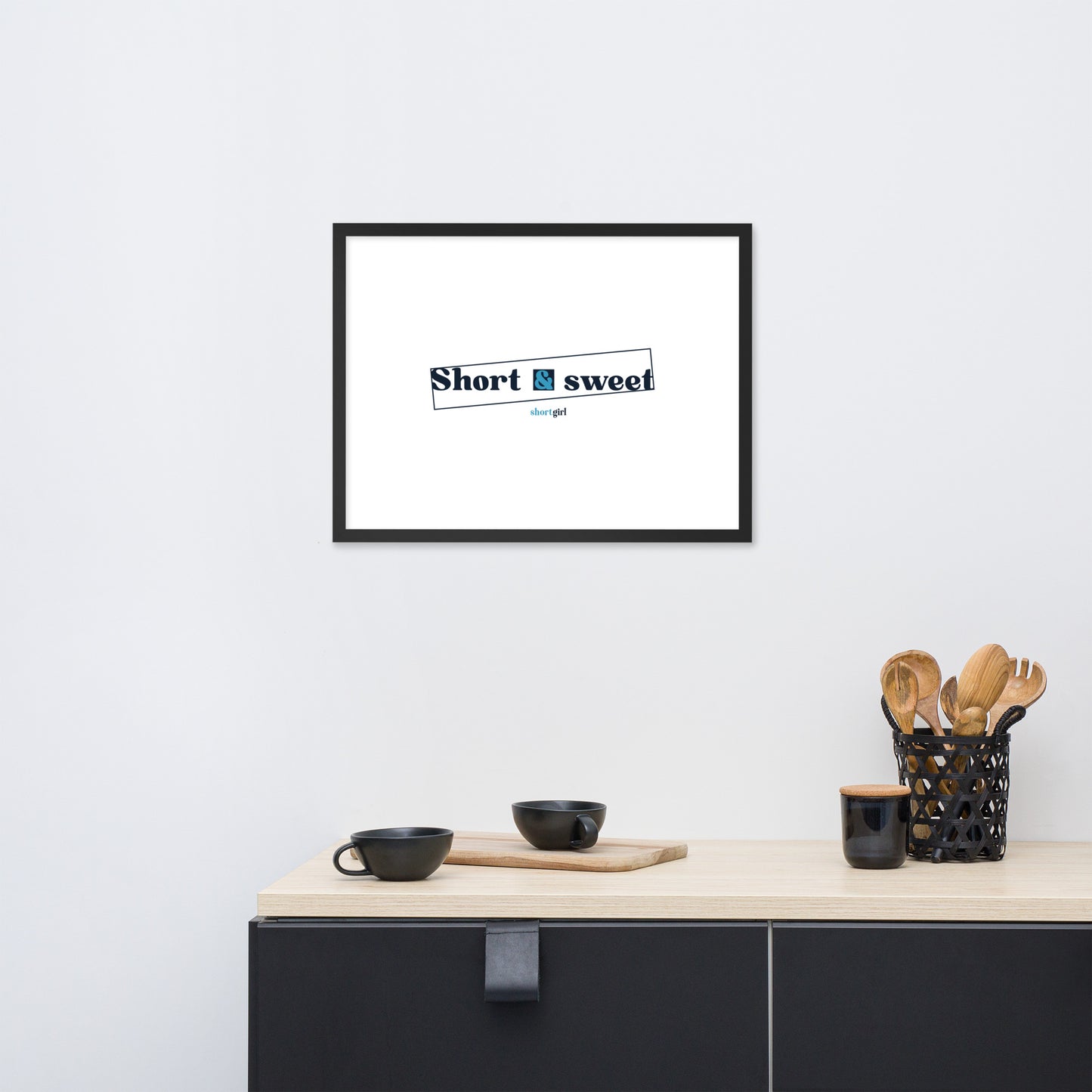 Framed photo paper poster - Short & sweet