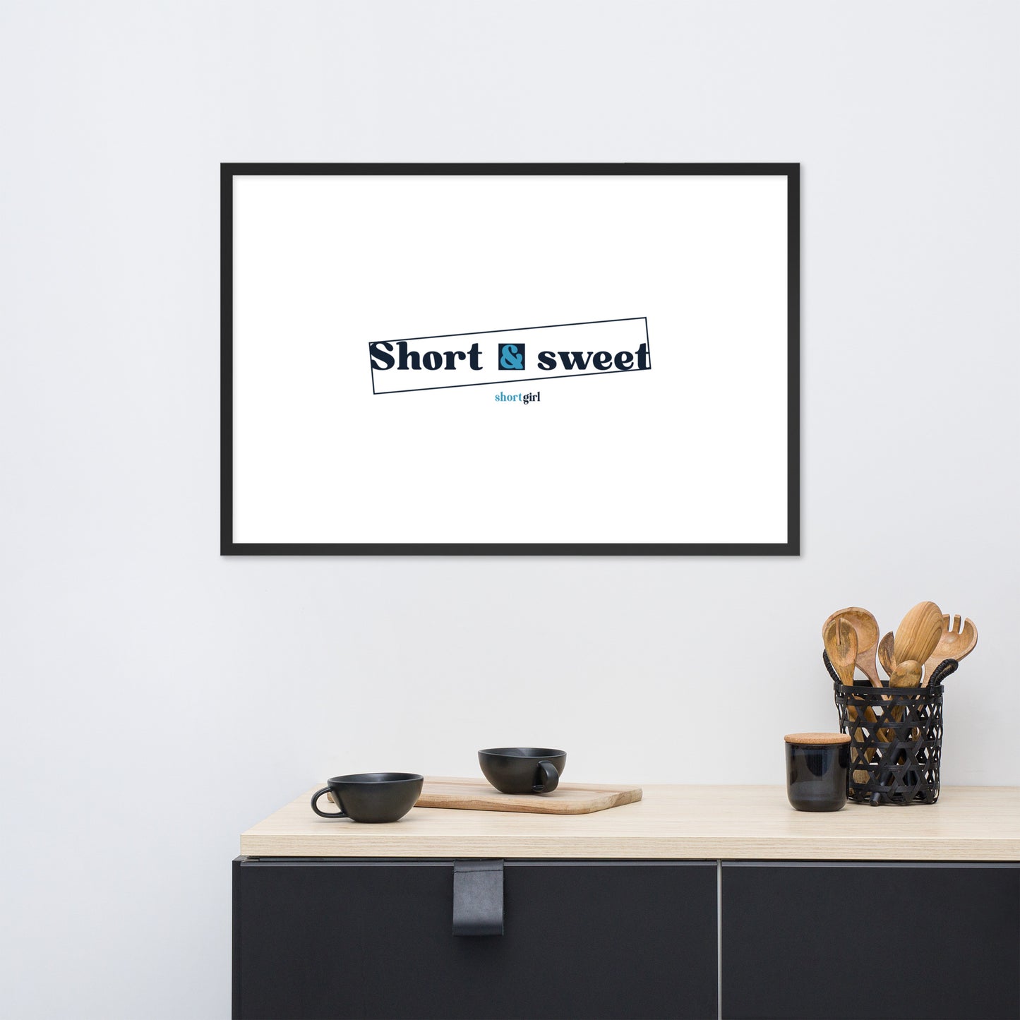 Framed photo paper poster - Short & sweet