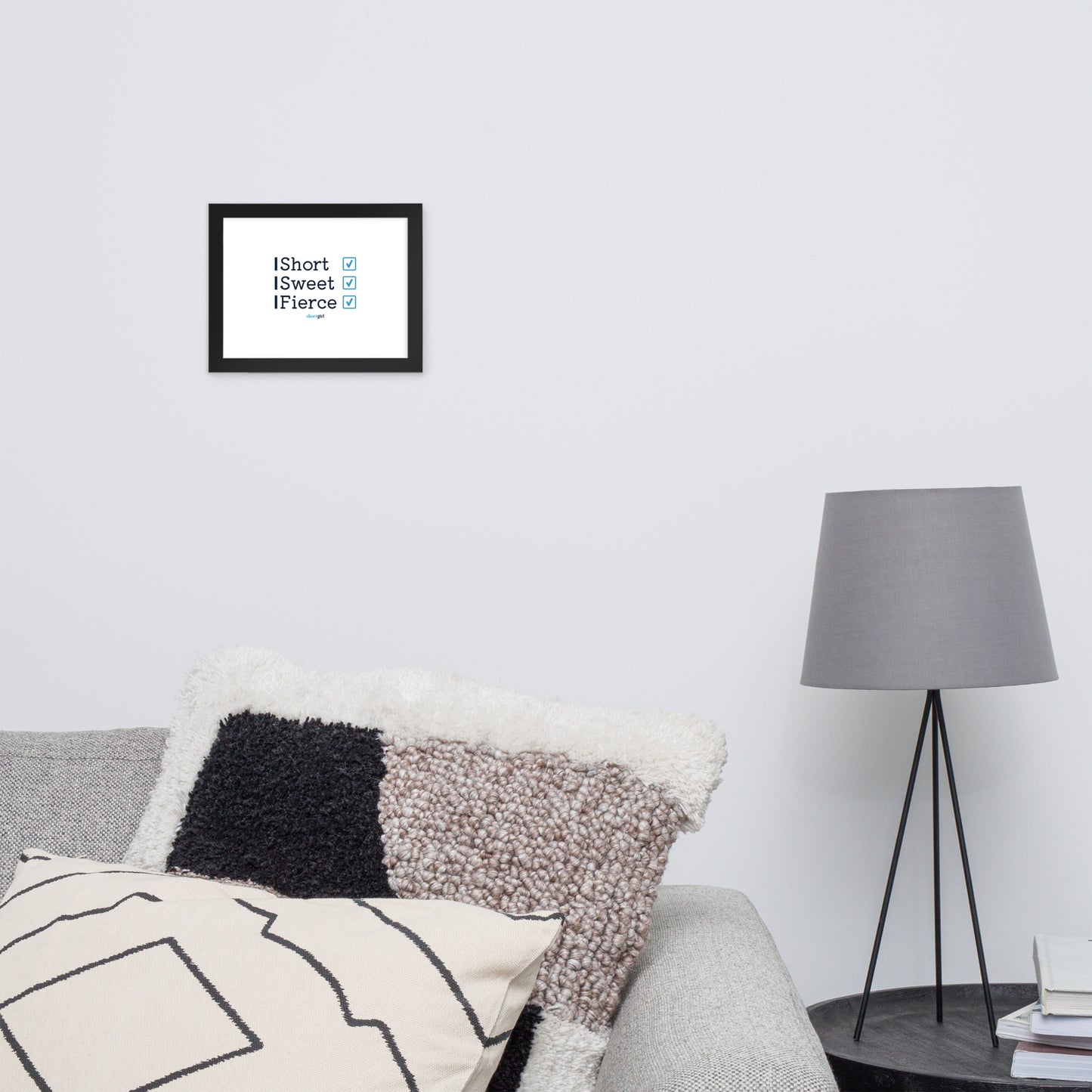 Framed photo paper poster - Short, Sweet, Fierce