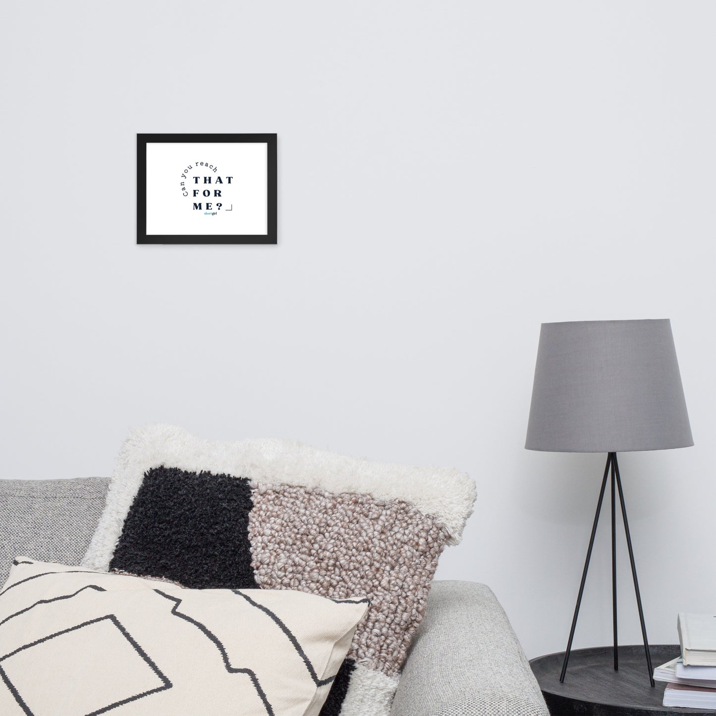 Framed photo paper poster - Can you reach that for me?