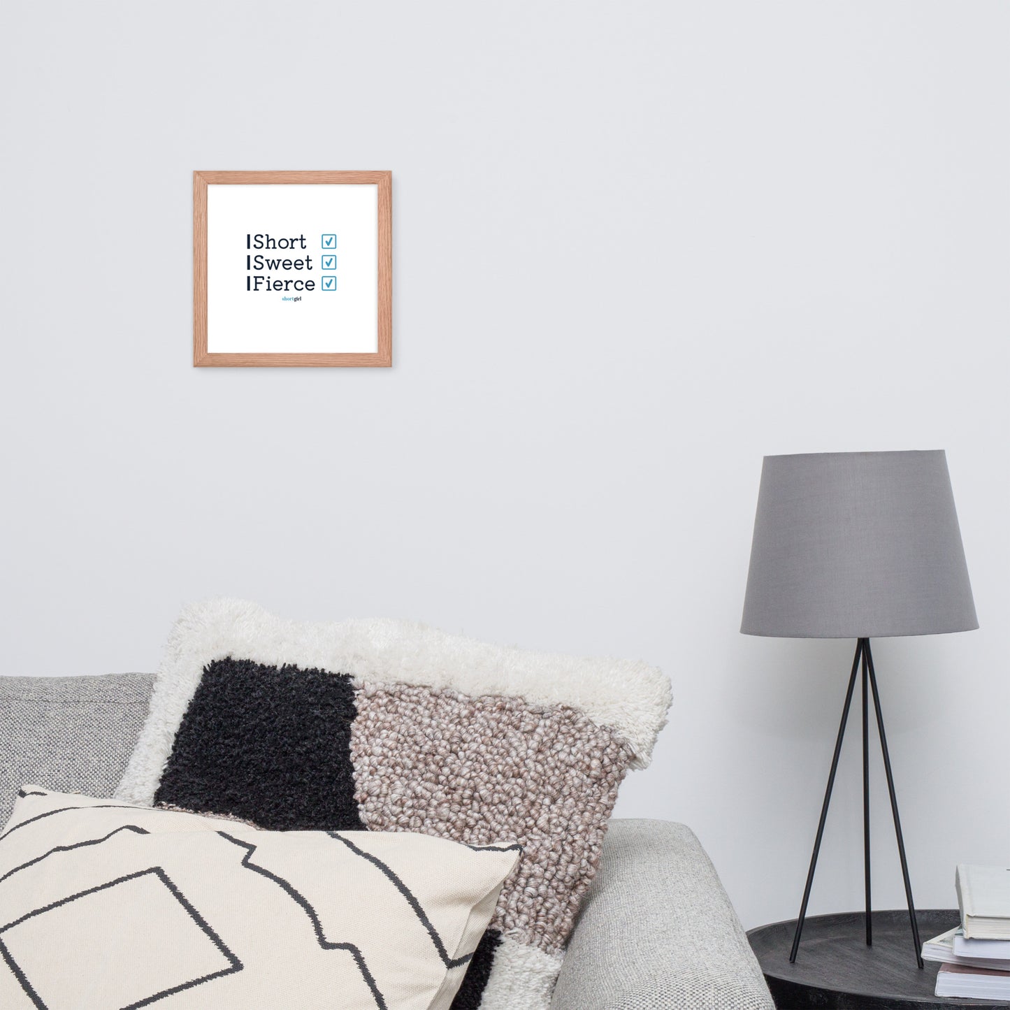 Framed photo paper poster - Short, Sweet, Fierce