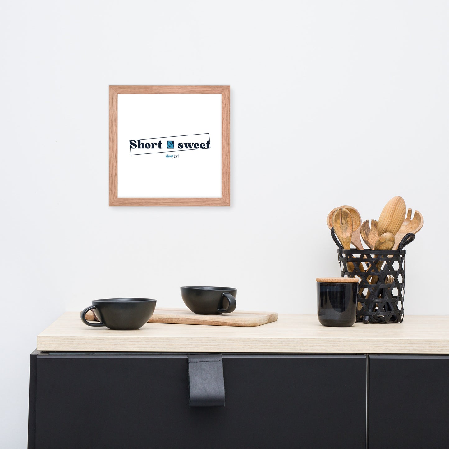 Framed photo paper poster - Short & sweet