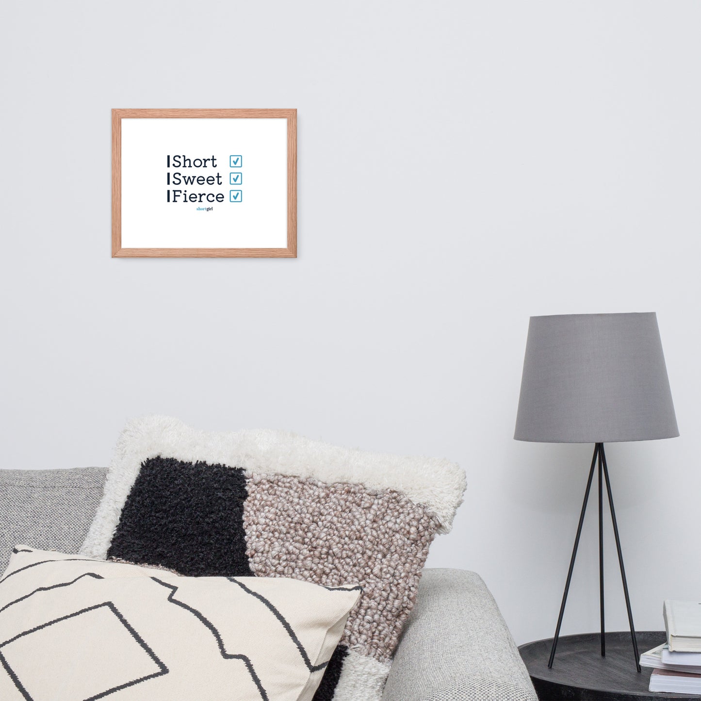 Framed photo paper poster - Short, Sweet, Fierce