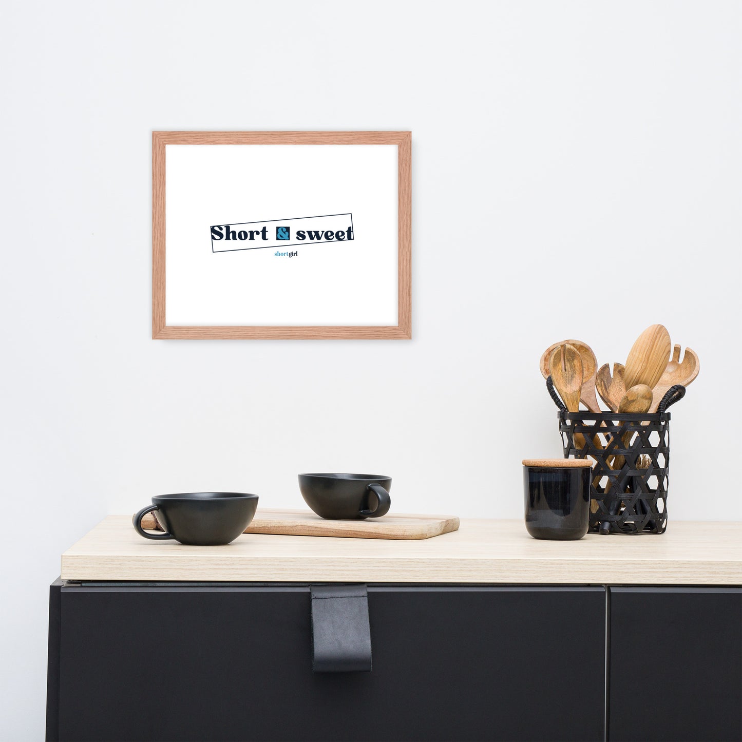 Framed photo paper poster - Short & sweet