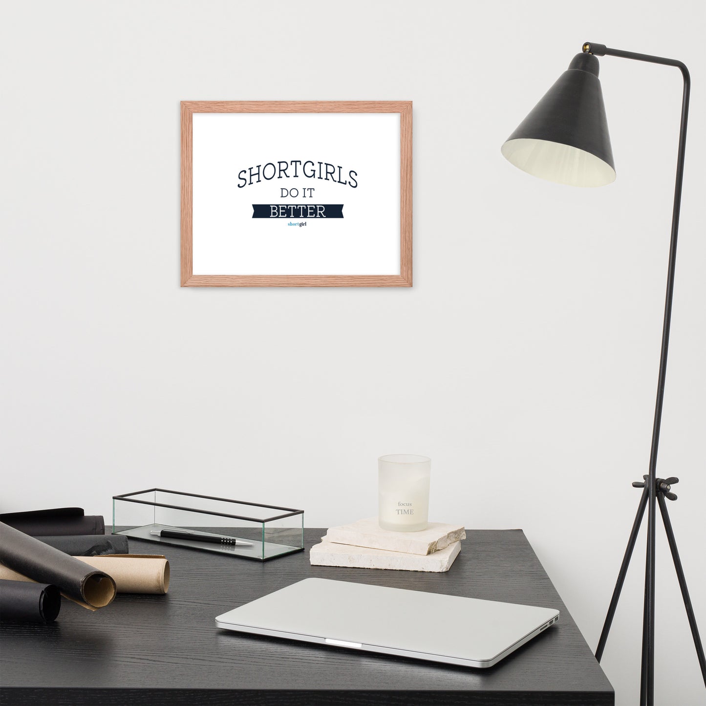 Framed photo paper poster - shortgirl do it better