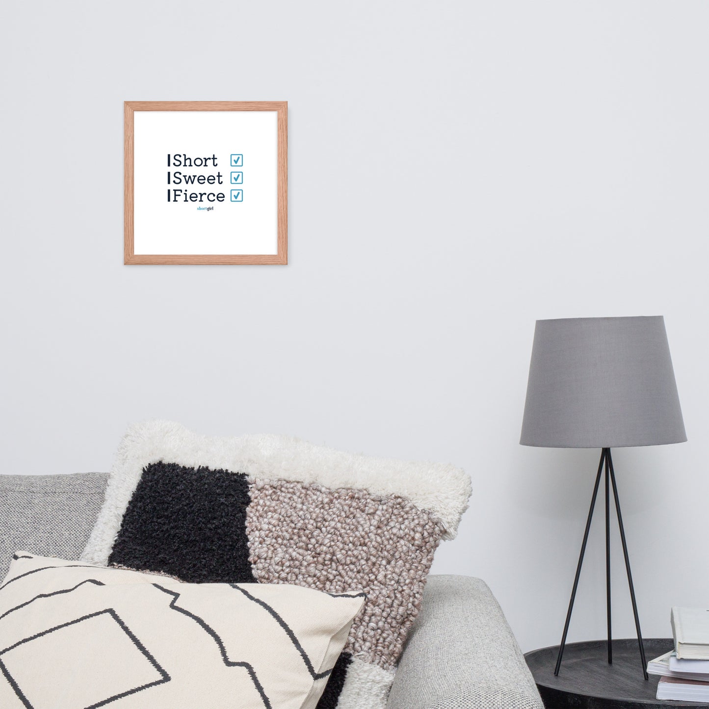 Framed photo paper poster - Short, Sweet, Fierce