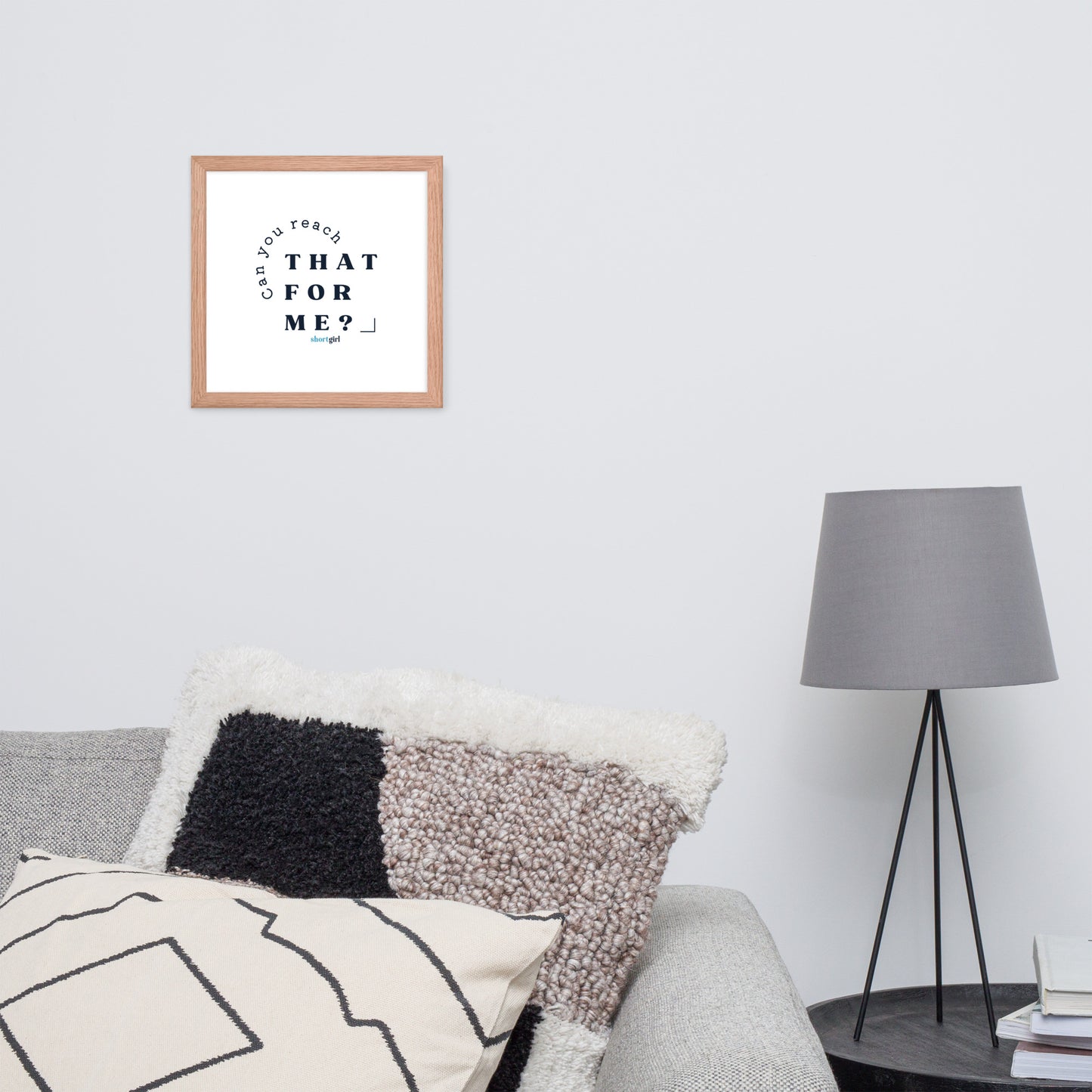Framed photo paper poster - Can you reach that for me?