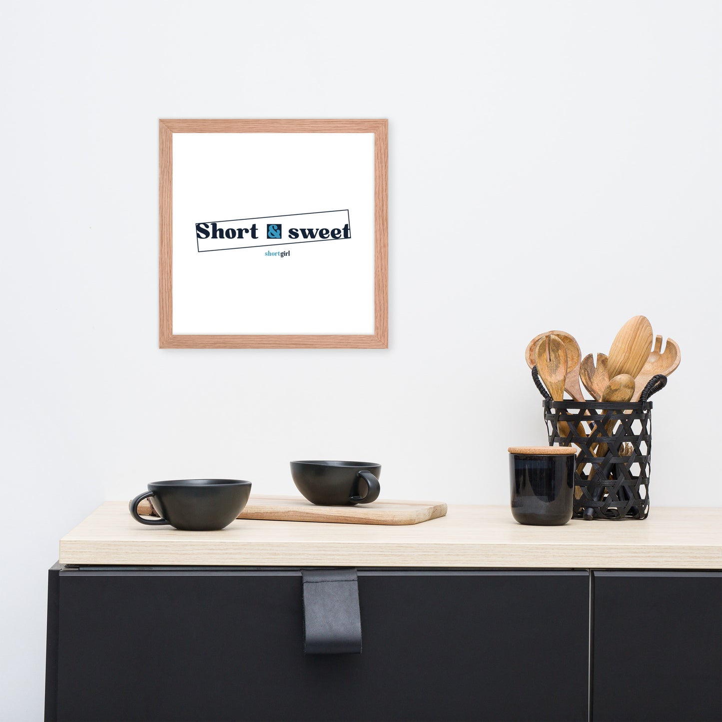 Framed photo paper poster - Short & sweet