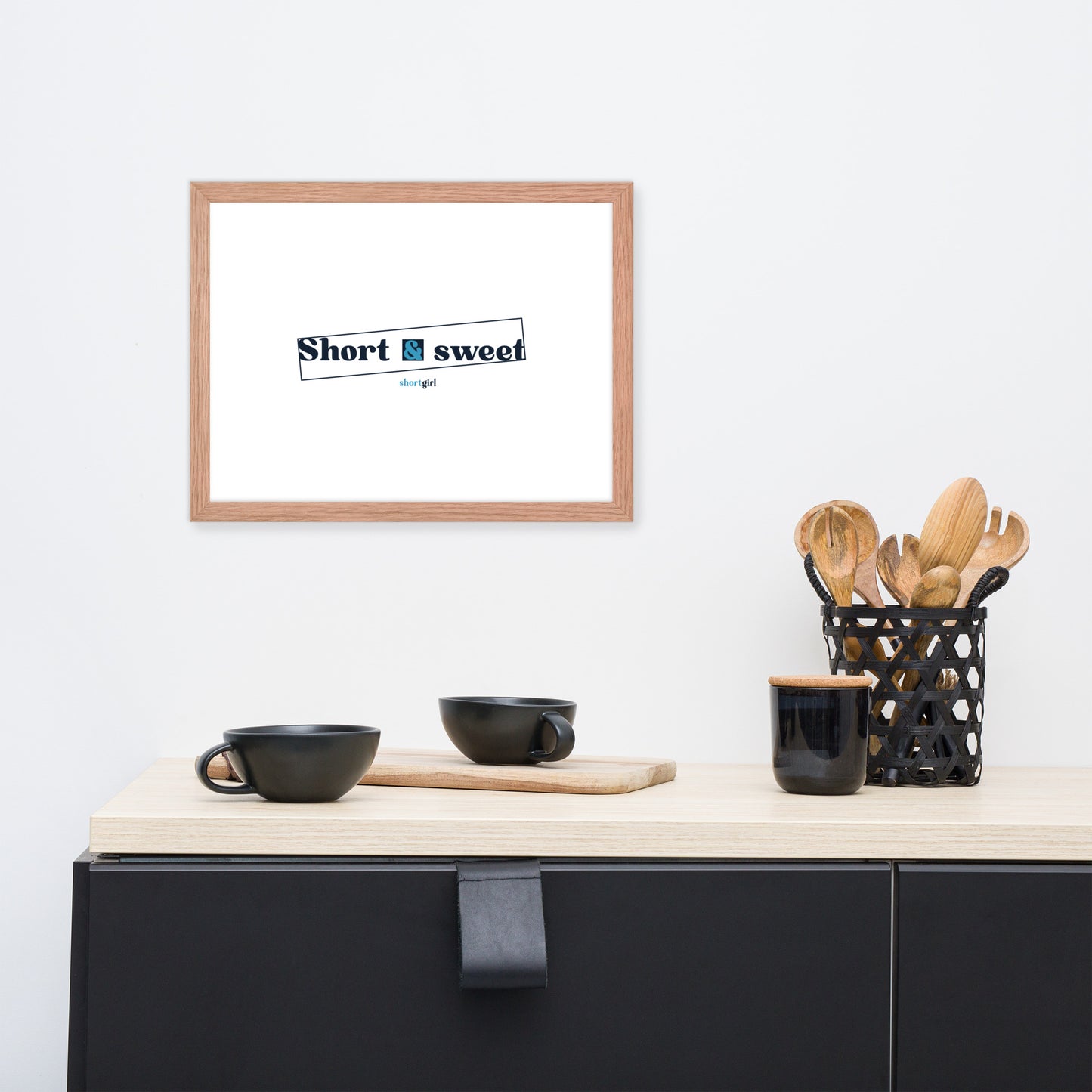 Framed photo paper poster - Short & sweet