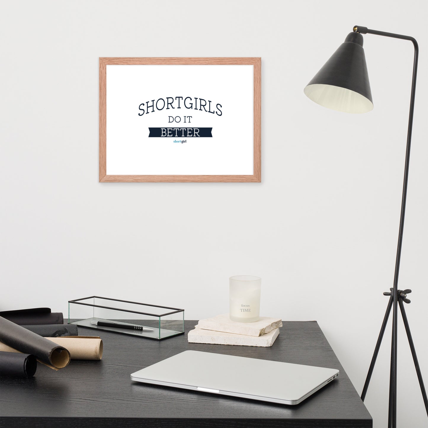 Framed photo paper poster - shortgirl do it better