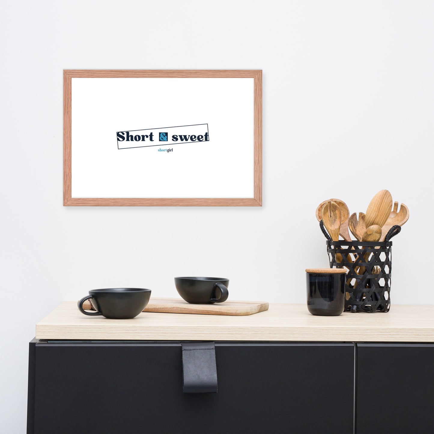 Framed photo paper poster - Short & sweet