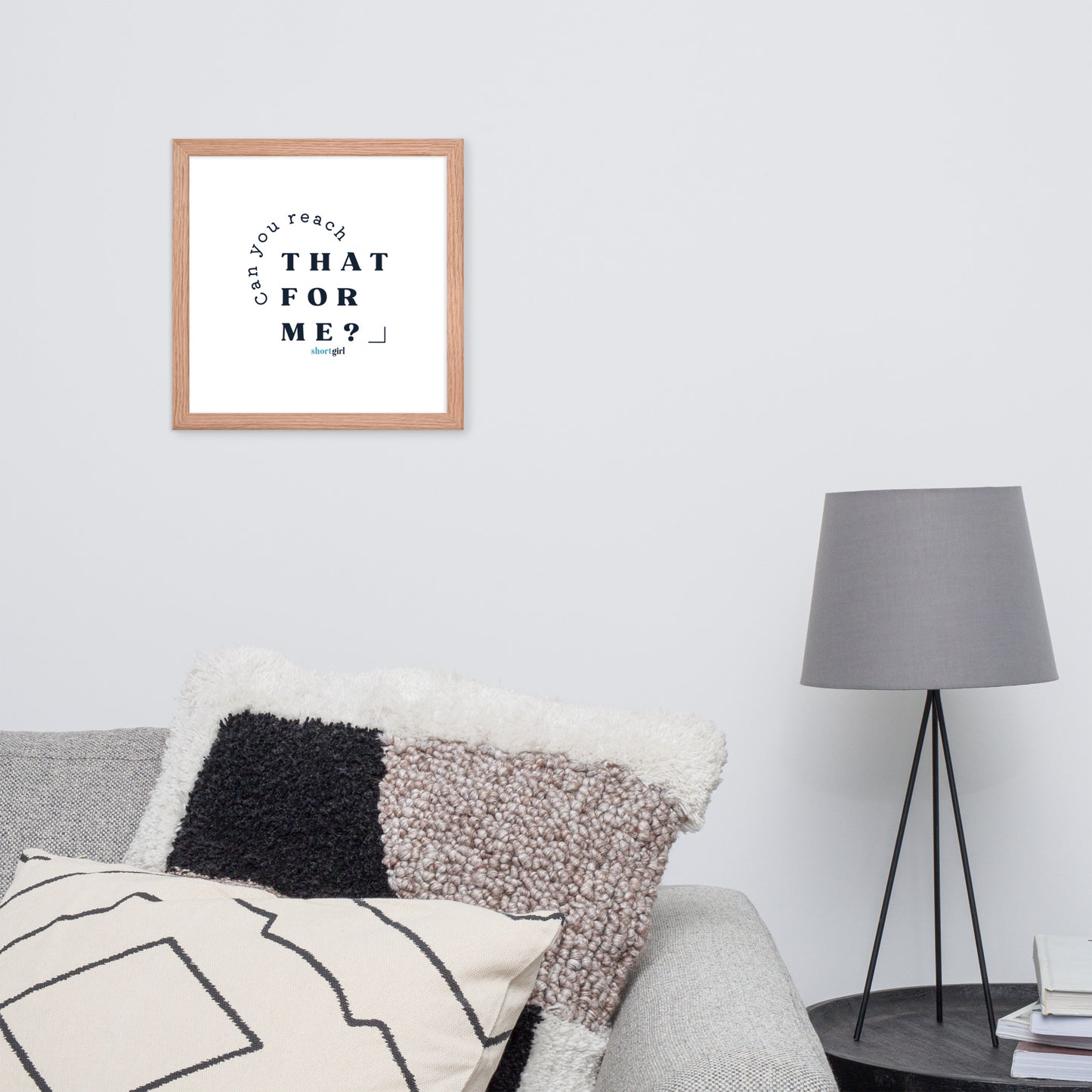 Framed photo paper poster - Can you reach that for me?