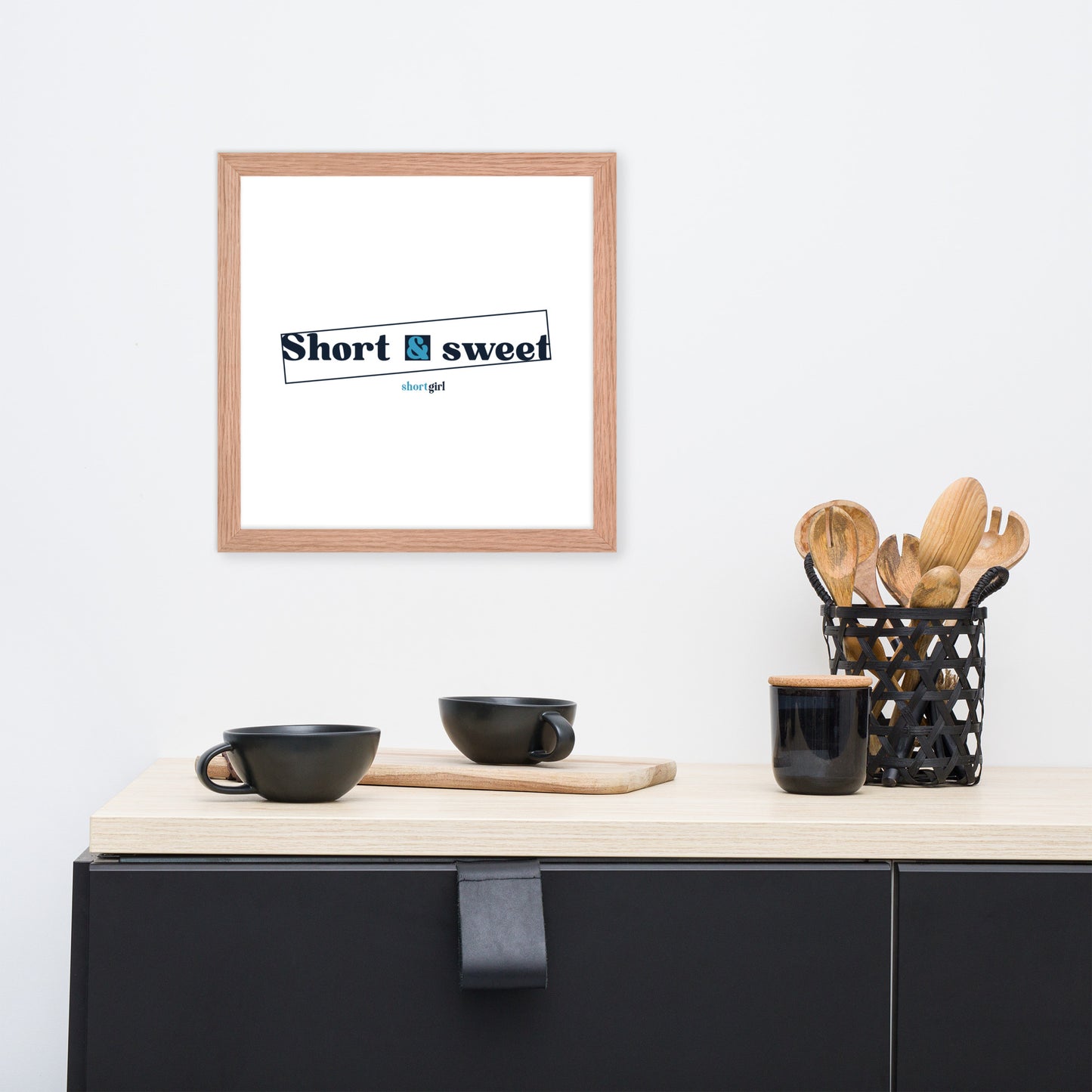 Framed photo paper poster - Short & sweet