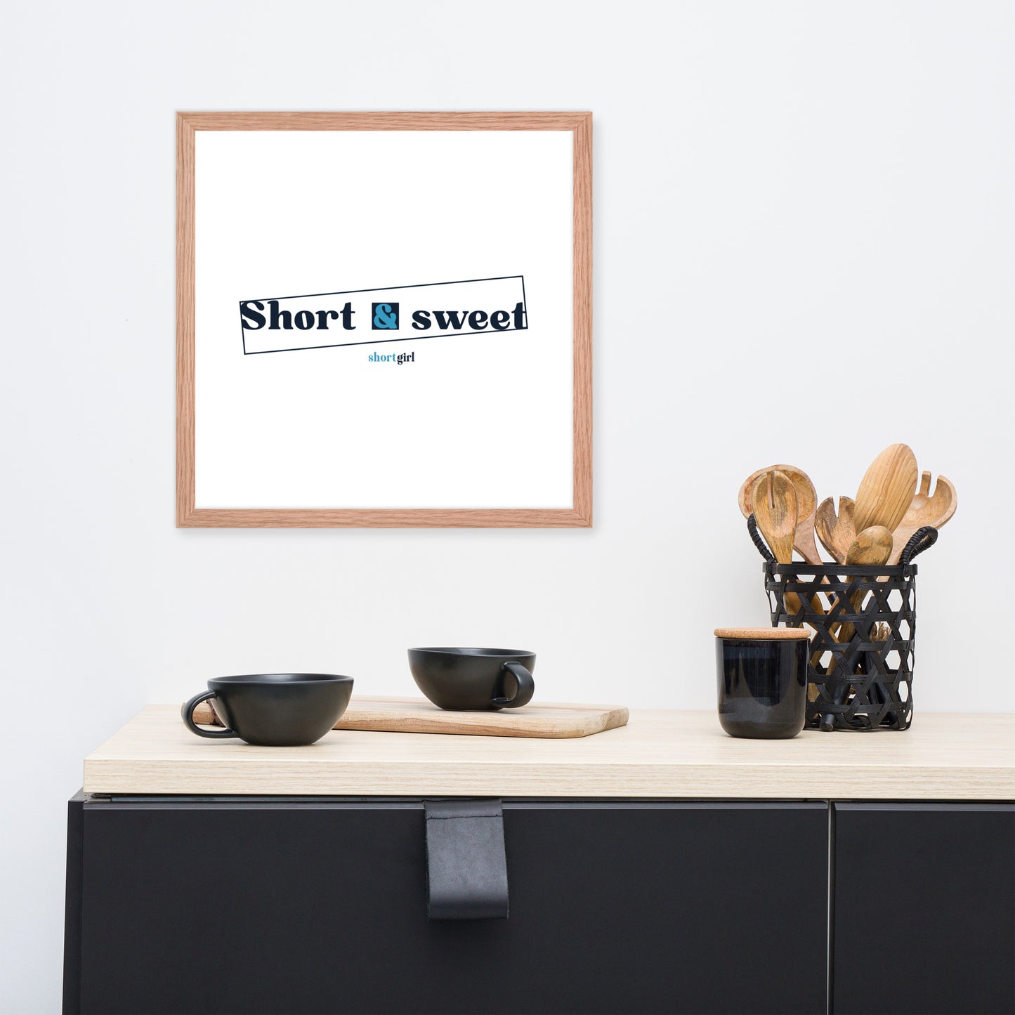 Framed photo paper poster - Short & sweet