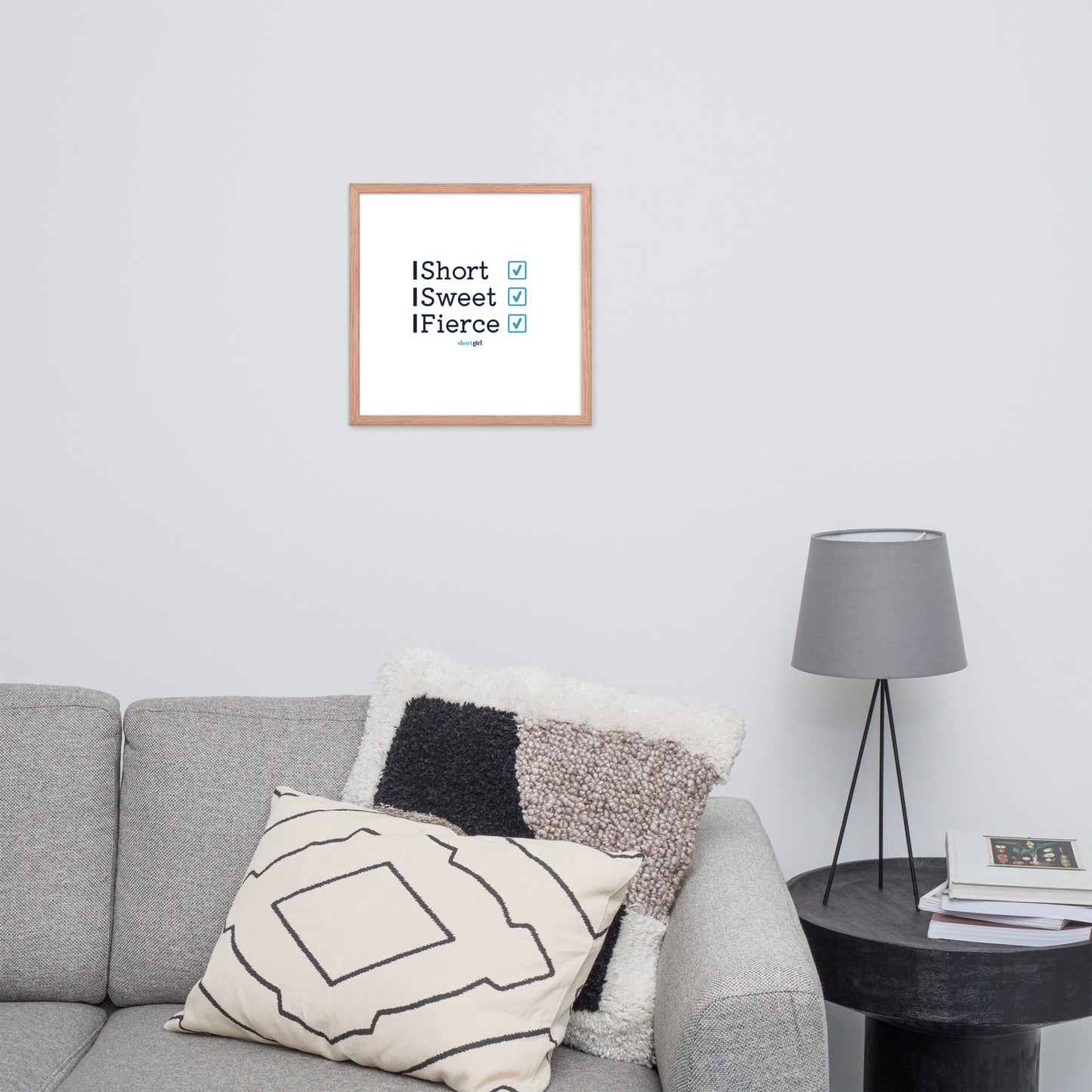 Framed photo paper poster - Short, Sweet, Fierce