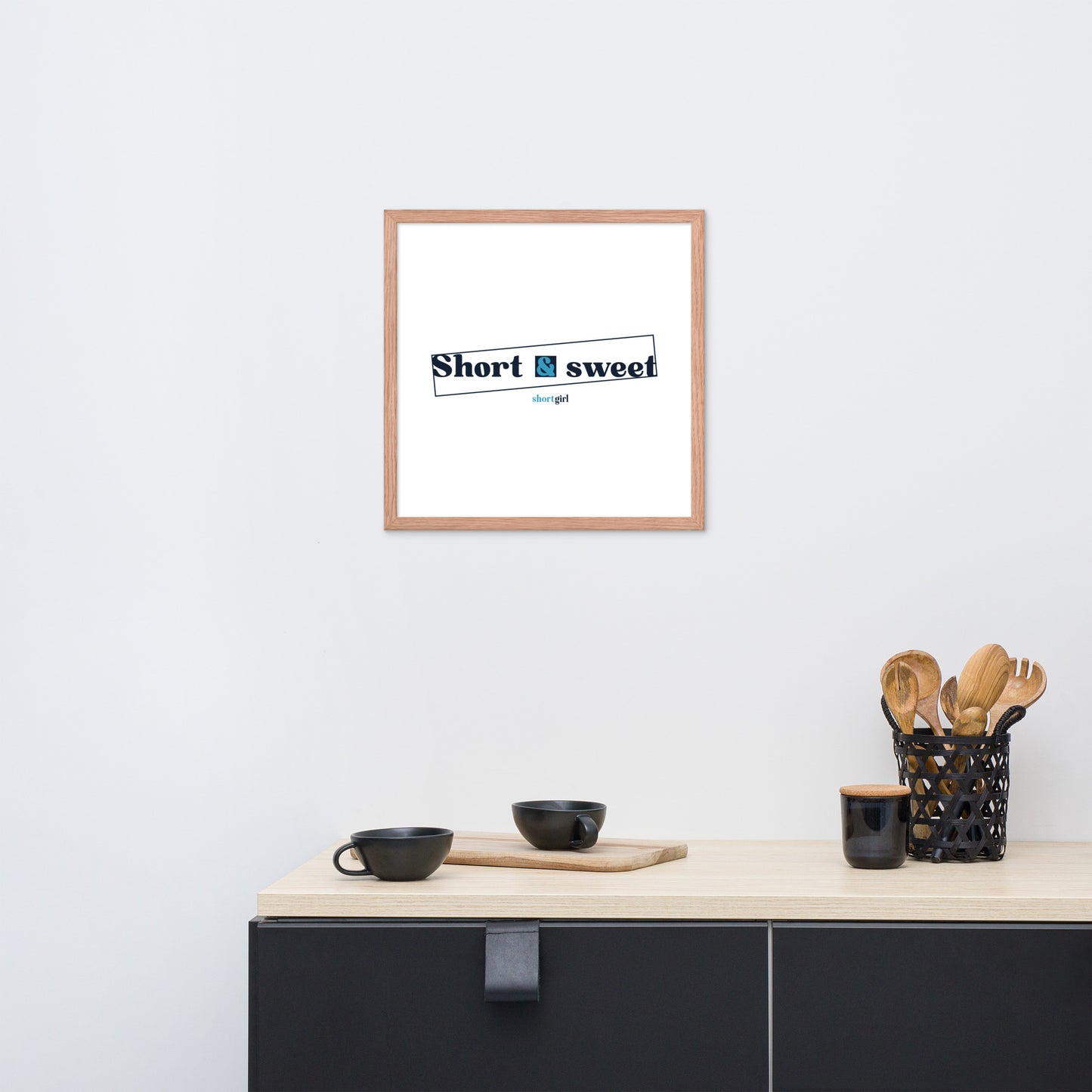 Framed photo paper poster - Short & sweet