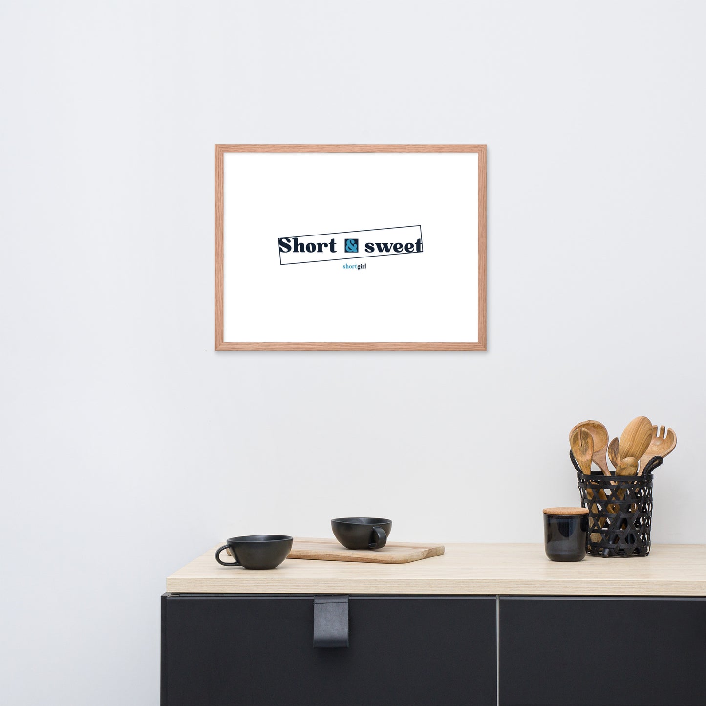 Framed photo paper poster - Short & sweet